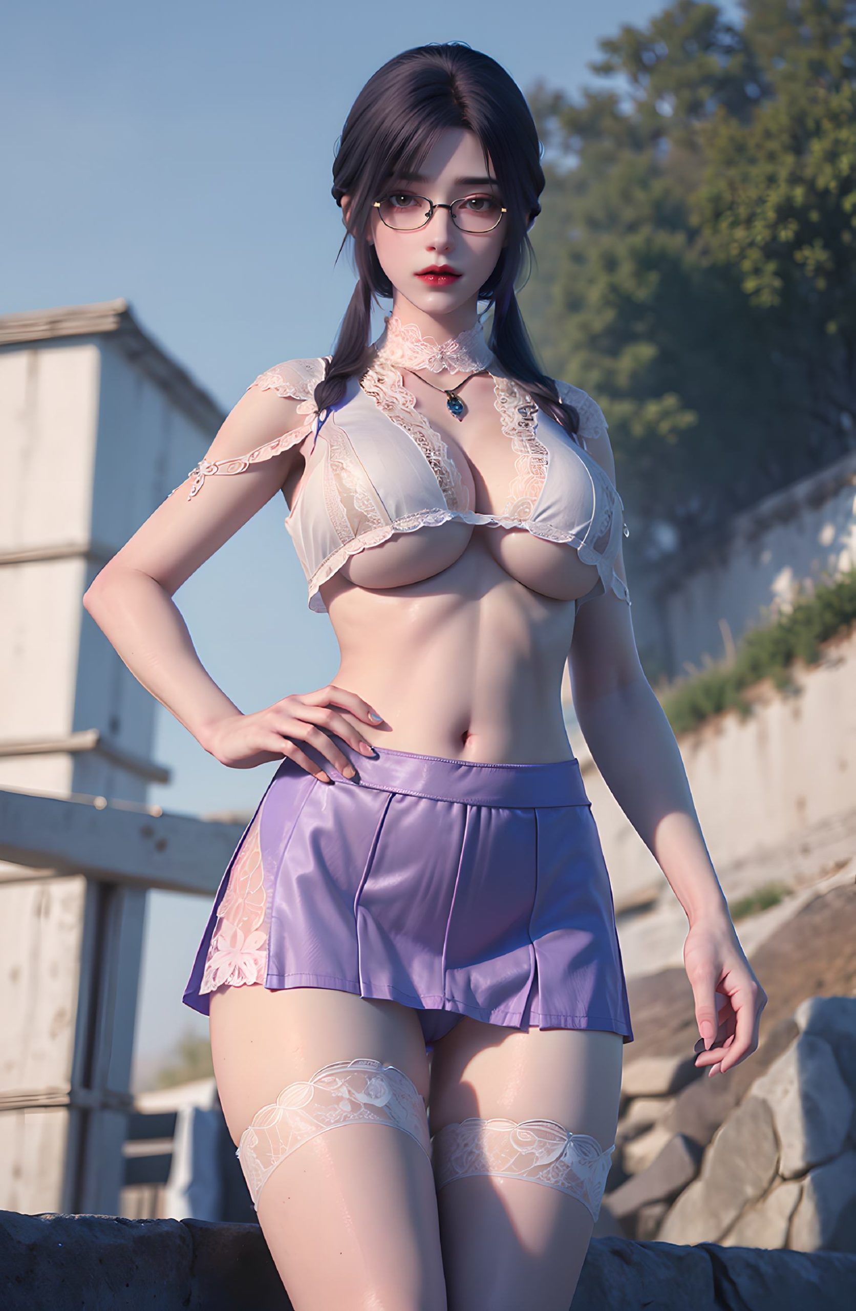 图片[60]-AI绘画 312 云曦眼镜妹[116P] – 速更版-美库