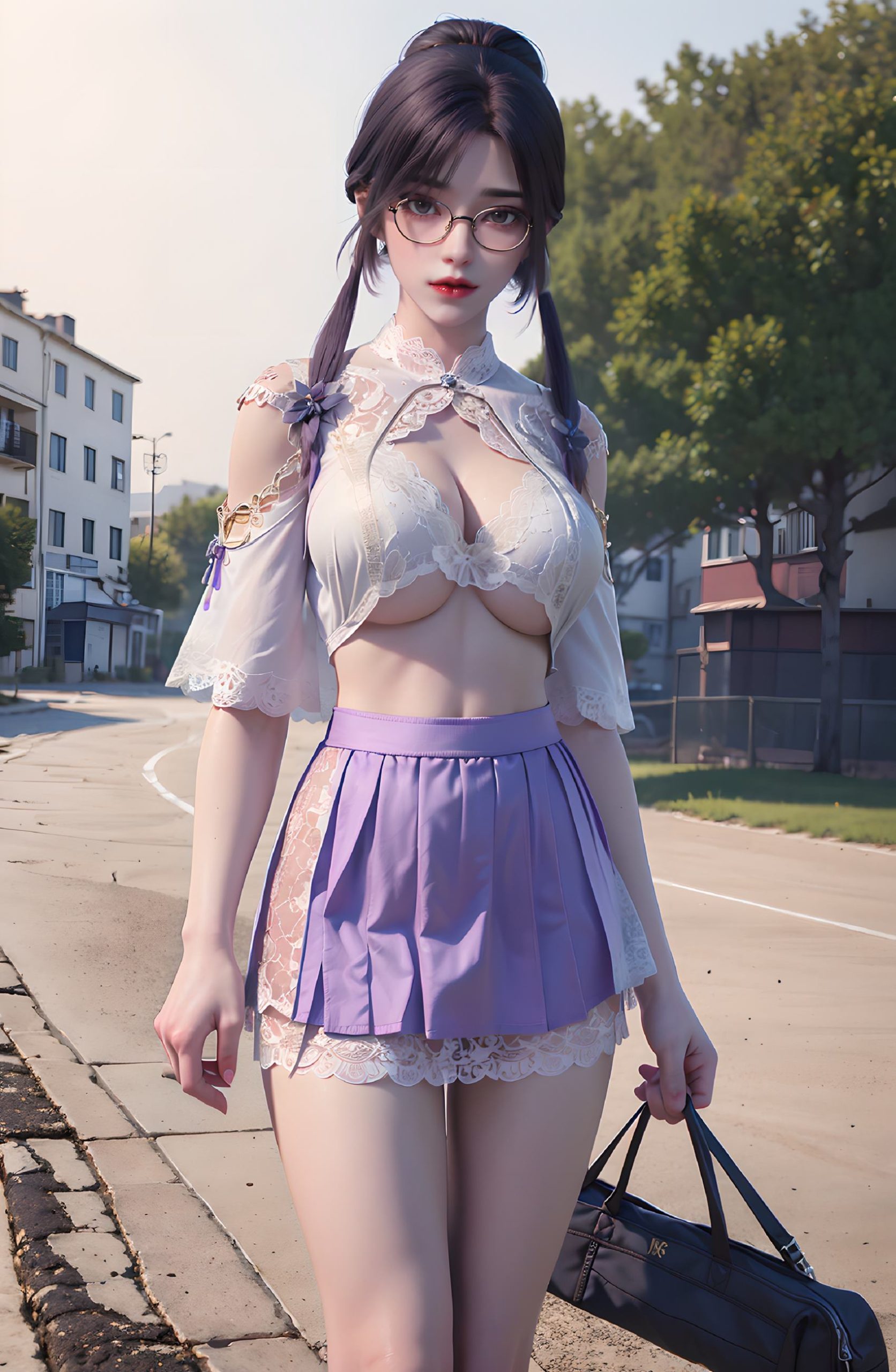 图片[64]-AI绘画 312 云曦眼镜妹[116P] – 速更版-美库