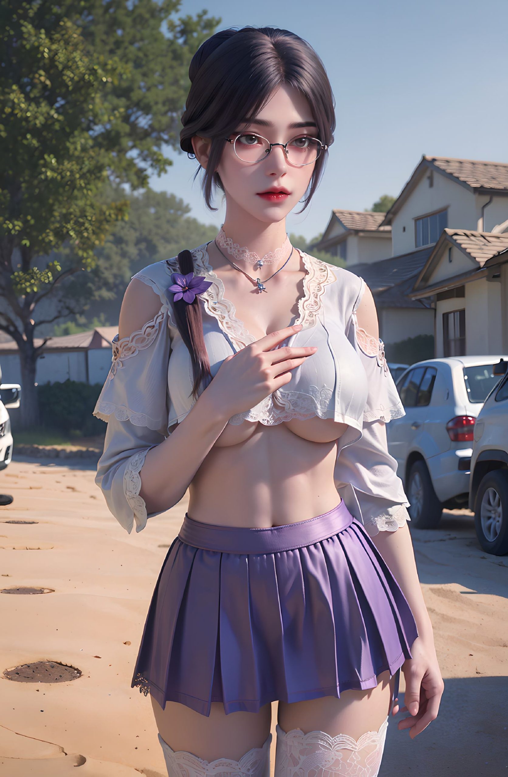 图片[66]-AI绘画 312 云曦眼镜妹[116P] – 速更版-美库