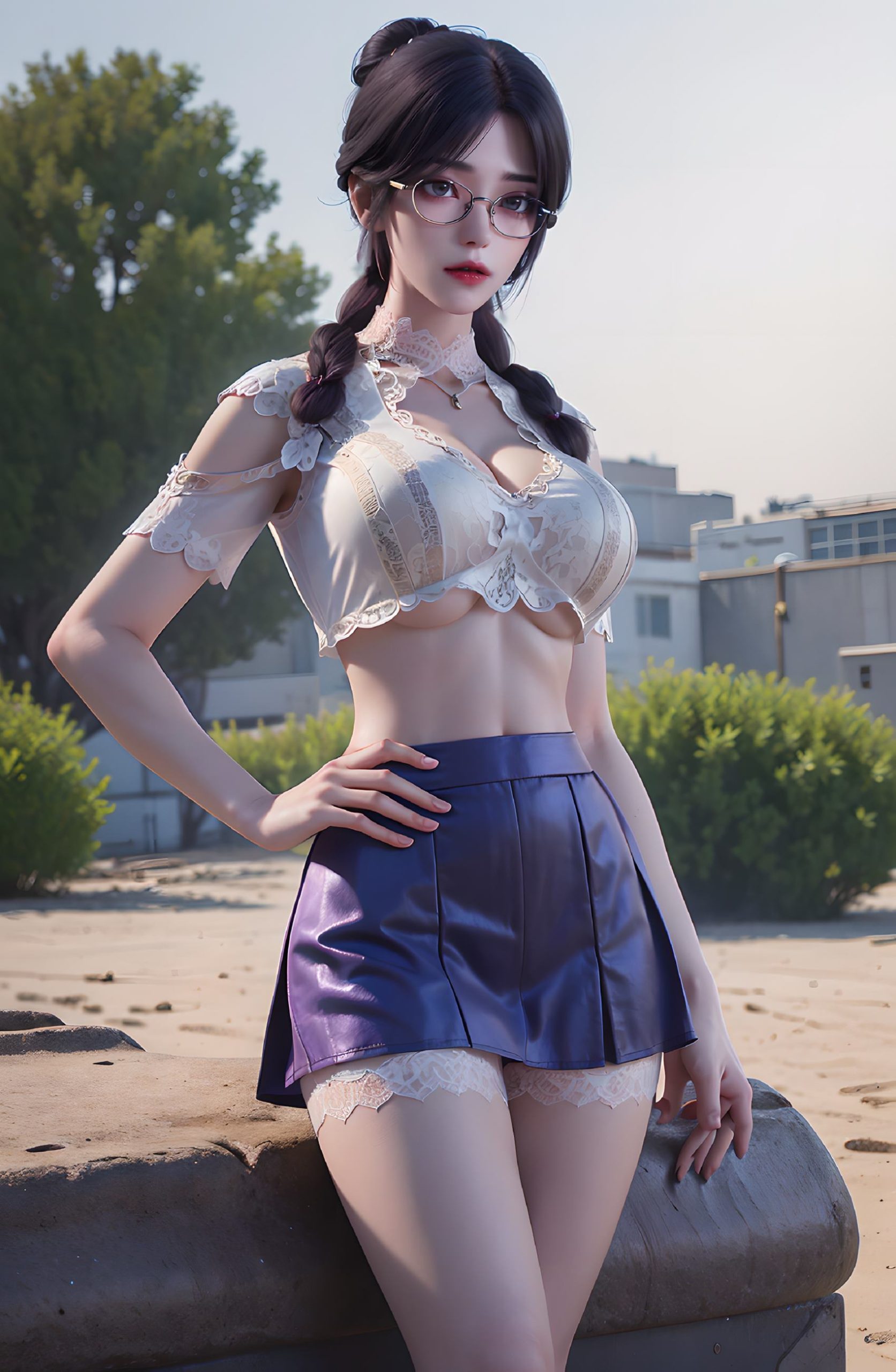 图片[67]-AI绘画 312 云曦眼镜妹[116P] – 速更版-美库