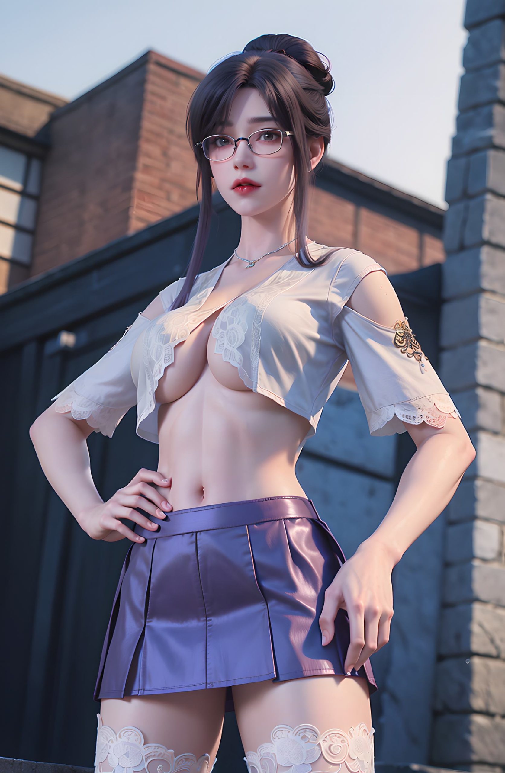 图片[74]-AI绘画 312 云曦眼镜妹[116P] – 速更版-美库