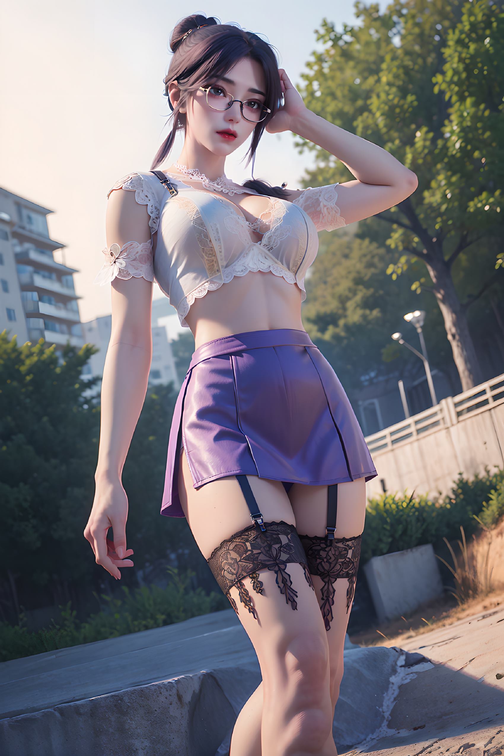 图片[75]-AI绘画 312 云曦眼镜妹[116P] – 速更版-美库