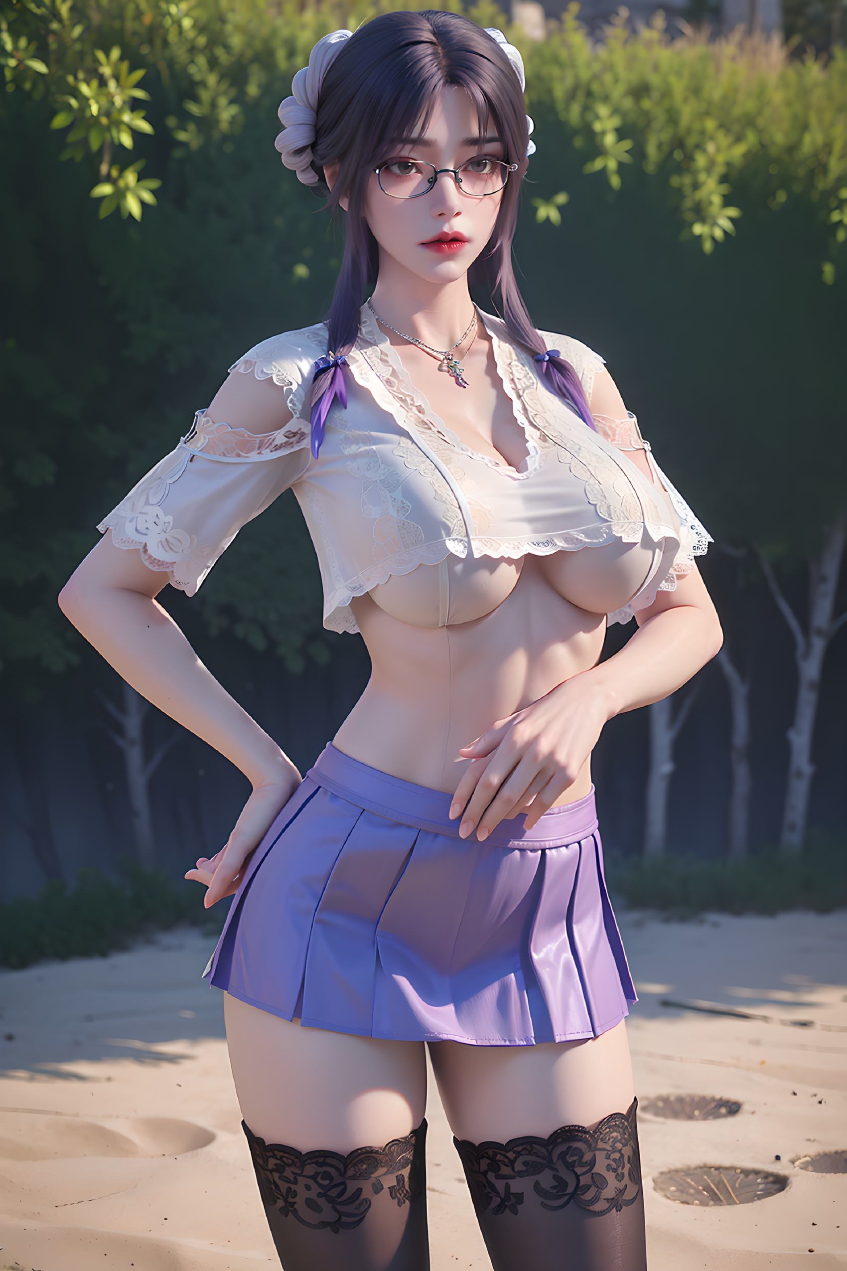 图片[76]-AI绘画 312 云曦眼镜妹[116P] – 速更版-美库