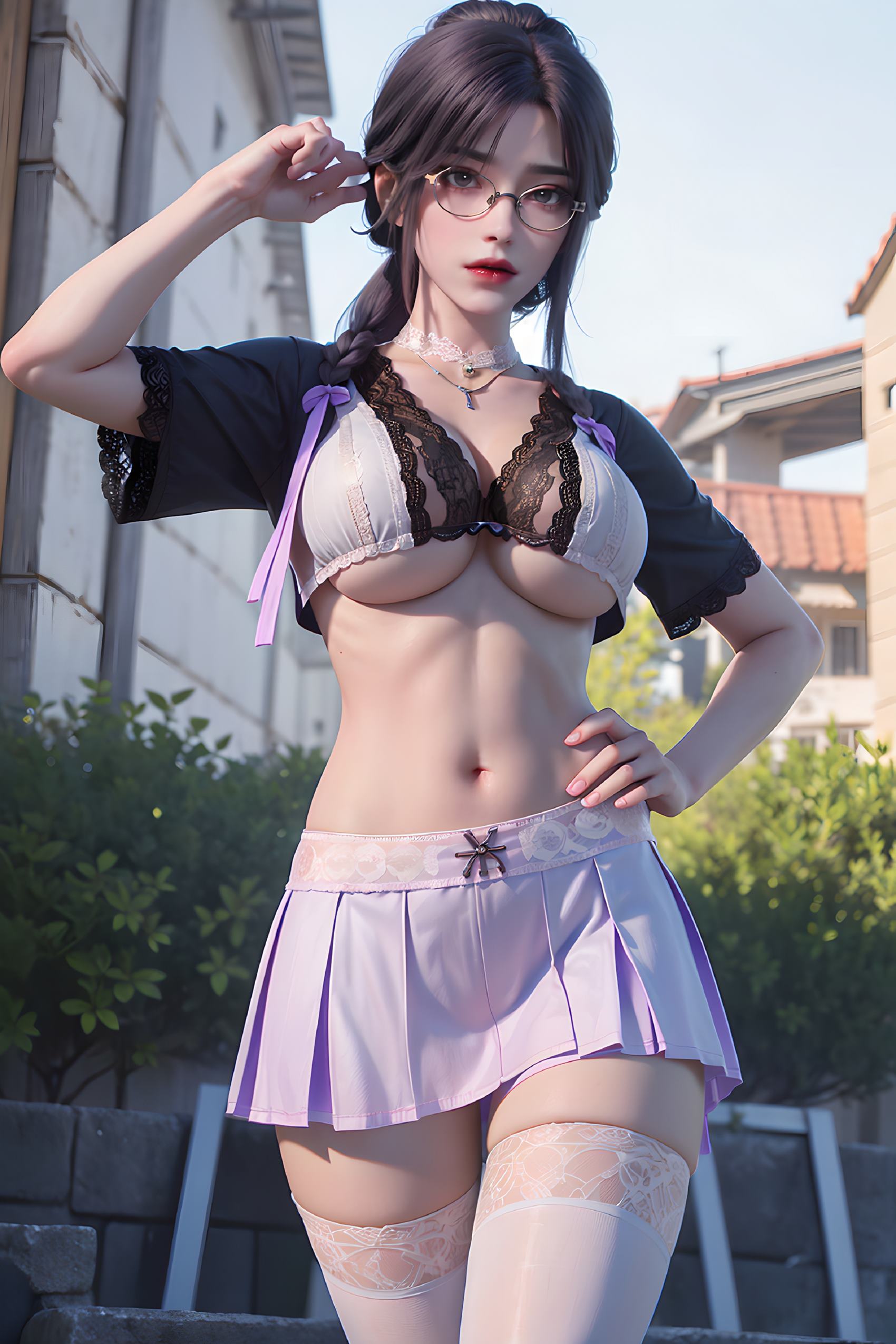 图片[81]-AI绘画 312 云曦眼镜妹[116P] – 速更版-美库