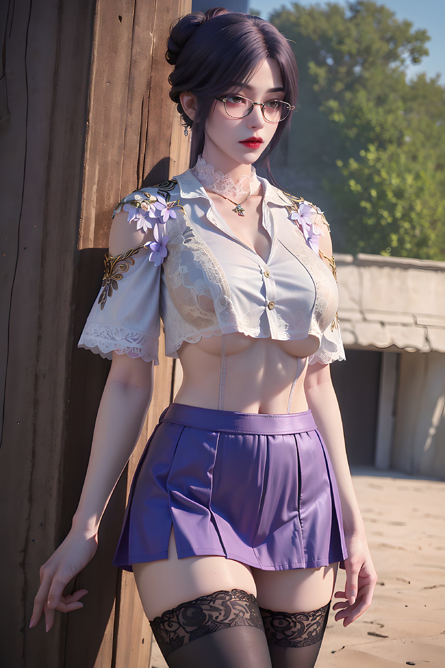 图片[82]-AI绘画 312 云曦眼镜妹[116P] – 速更版-美库