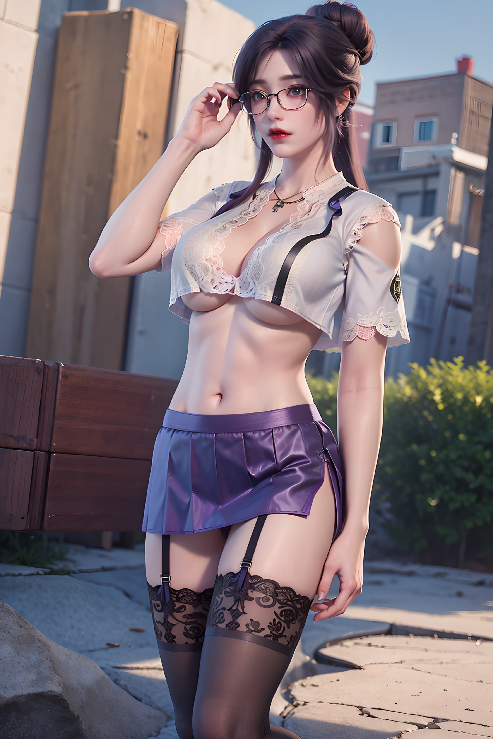 图片[83]-AI绘画 312 云曦眼镜妹[116P] – 速更版-美库