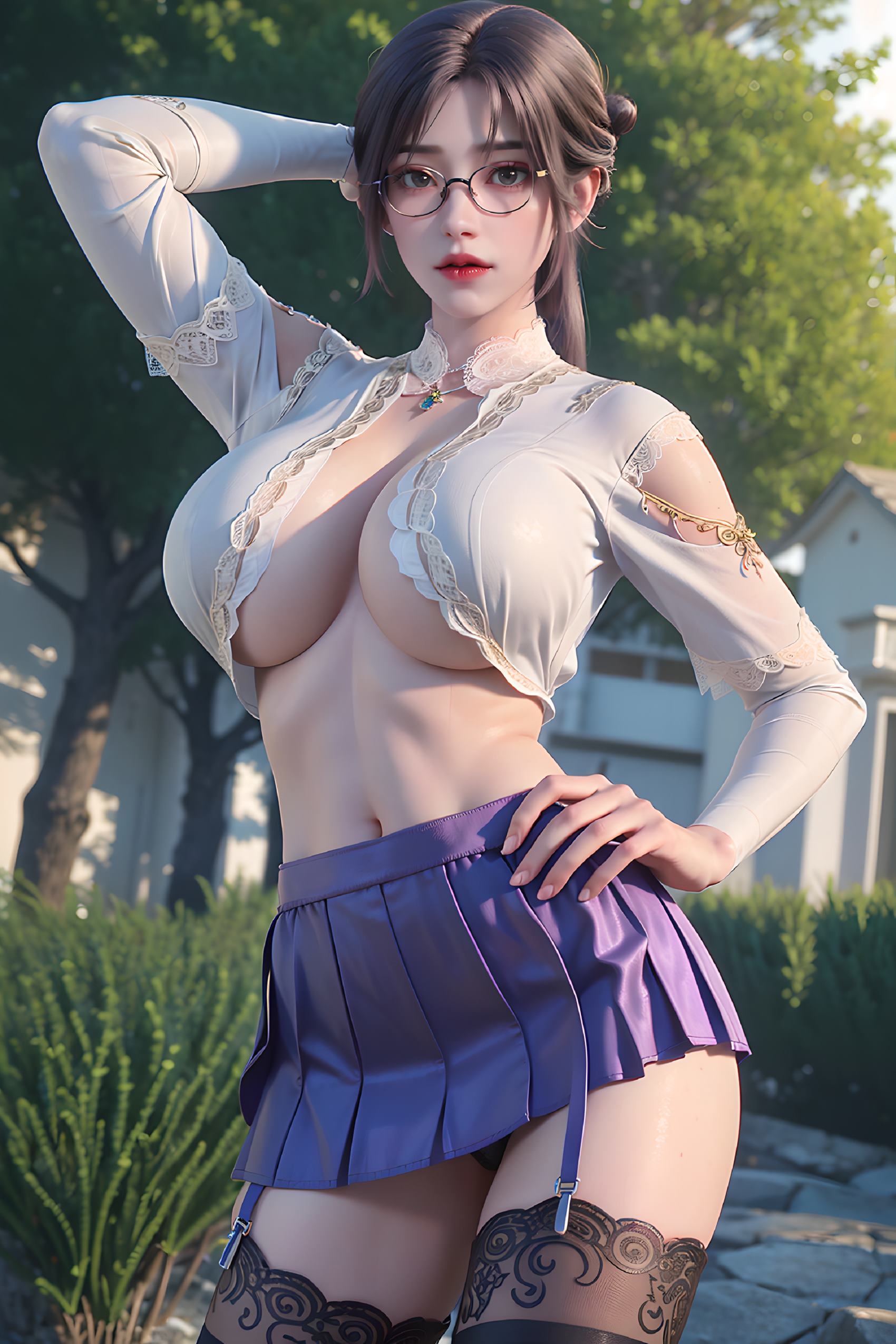 图片[94]-AI绘画 312 云曦眼镜妹[116P] – 速更版-美库