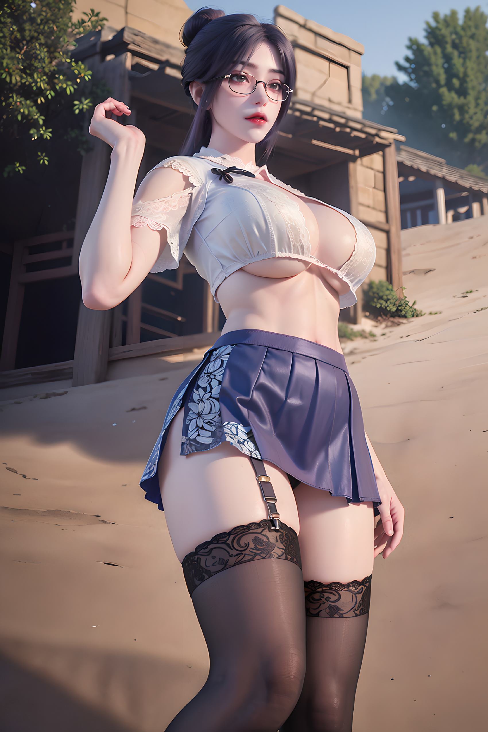 图片[96]-AI绘画 312 云曦眼镜妹[116P] – 速更版-美库