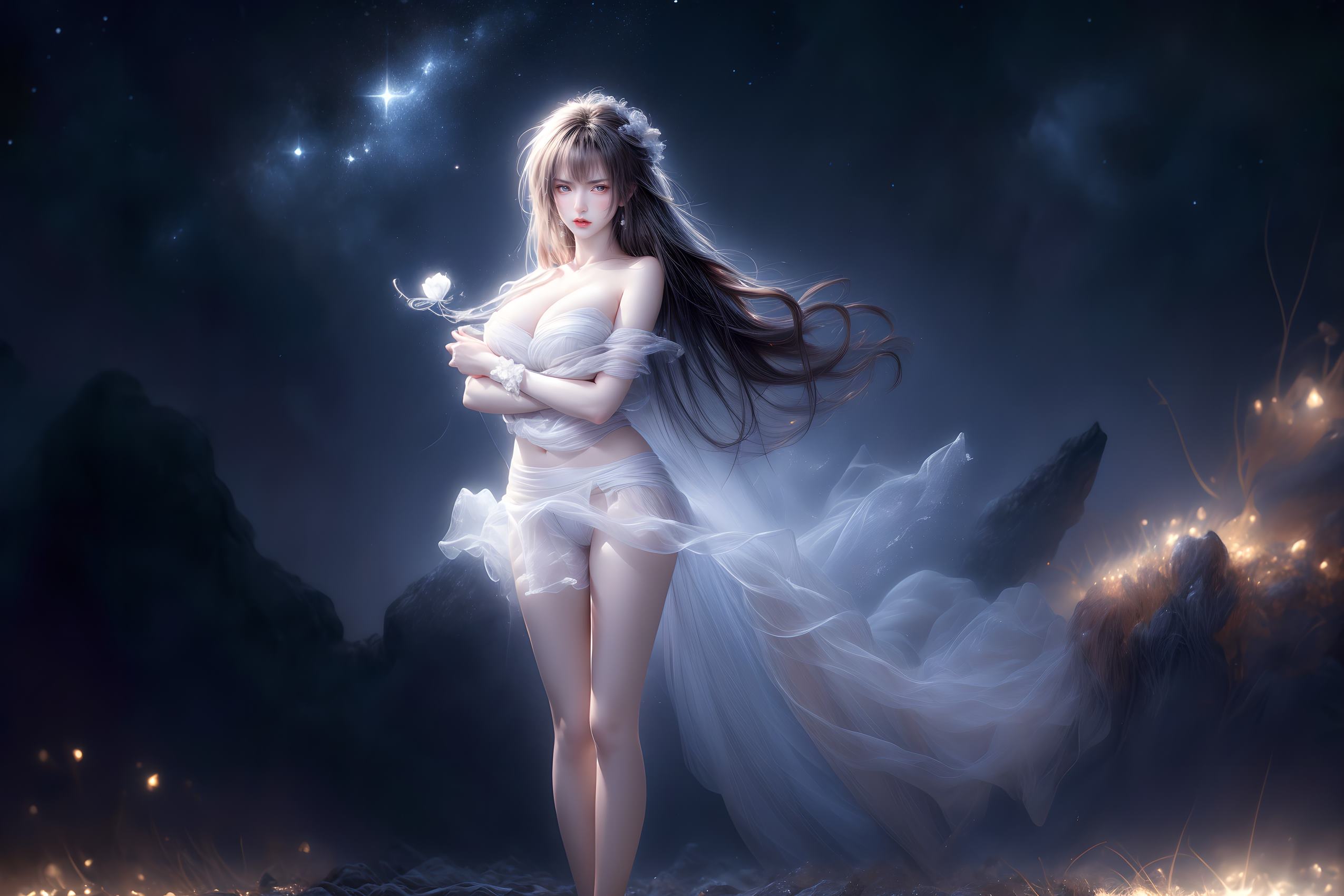 图片[10]-AI绘画 314 紫白少女[95P] – 速更版-美库