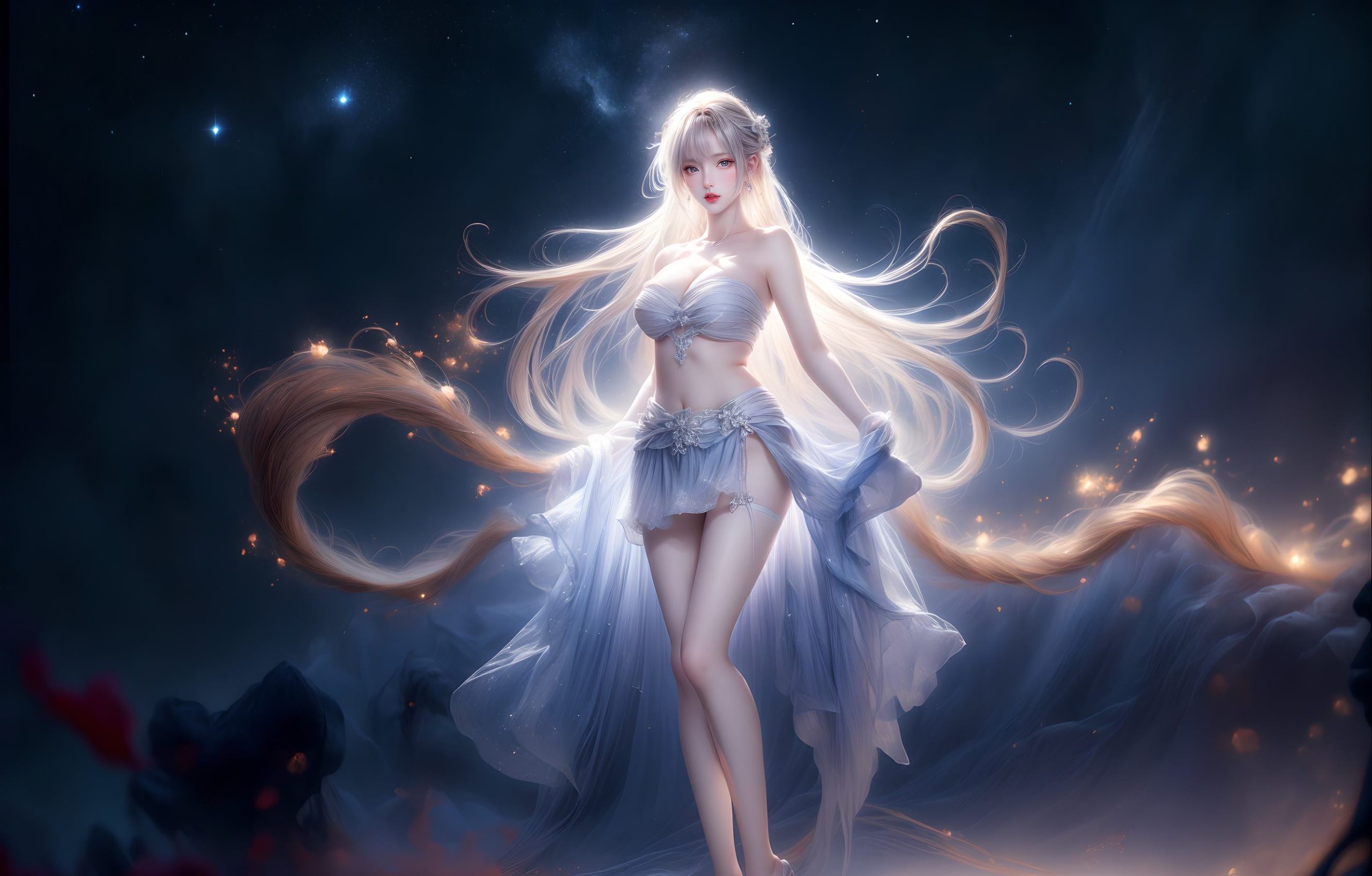 图片[11]-AI绘画 314 紫白少女[95P] – 速更版-美库