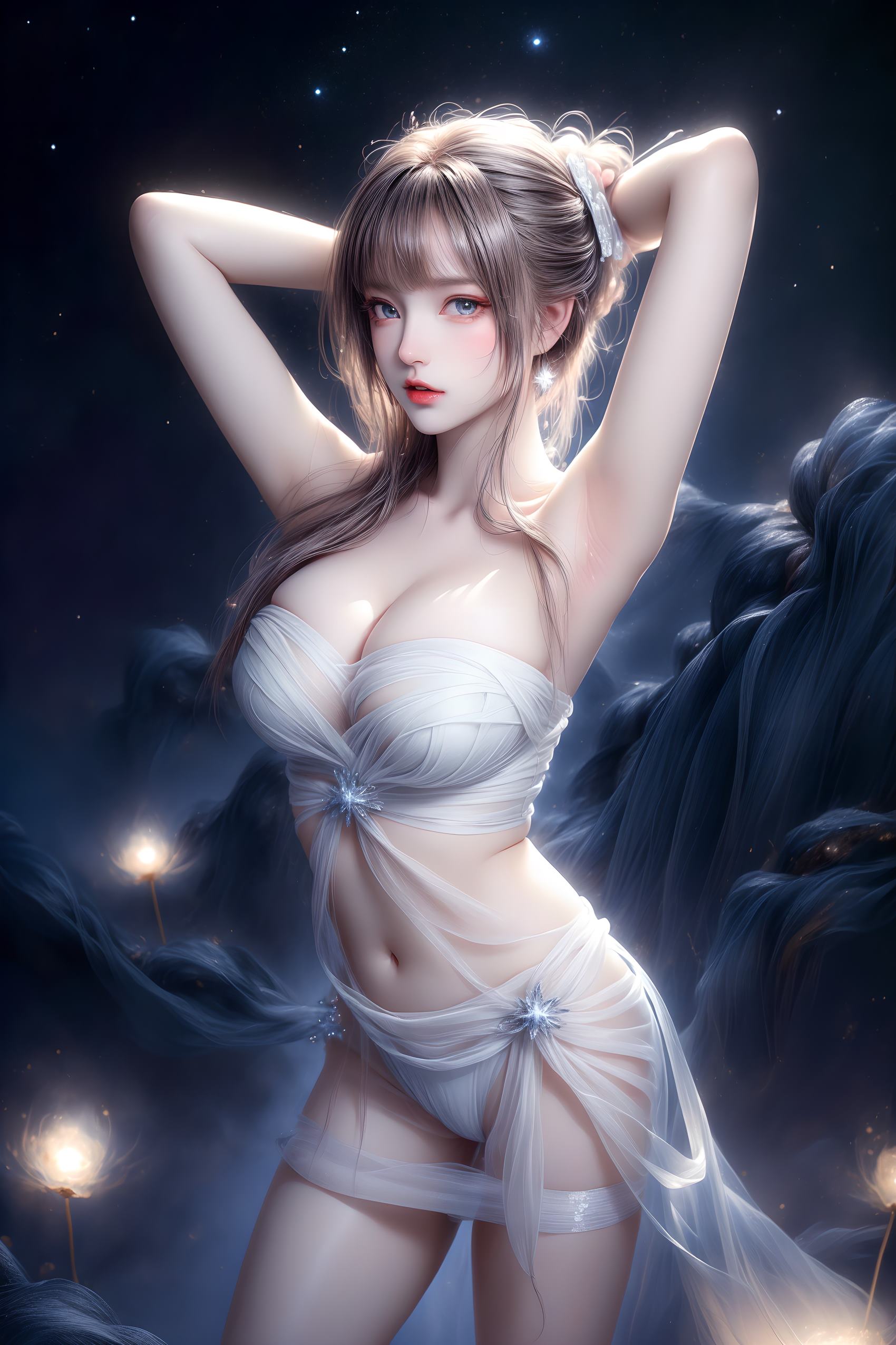 图片[12]-AI绘画 314 紫白少女[95P] – 速更版-美库