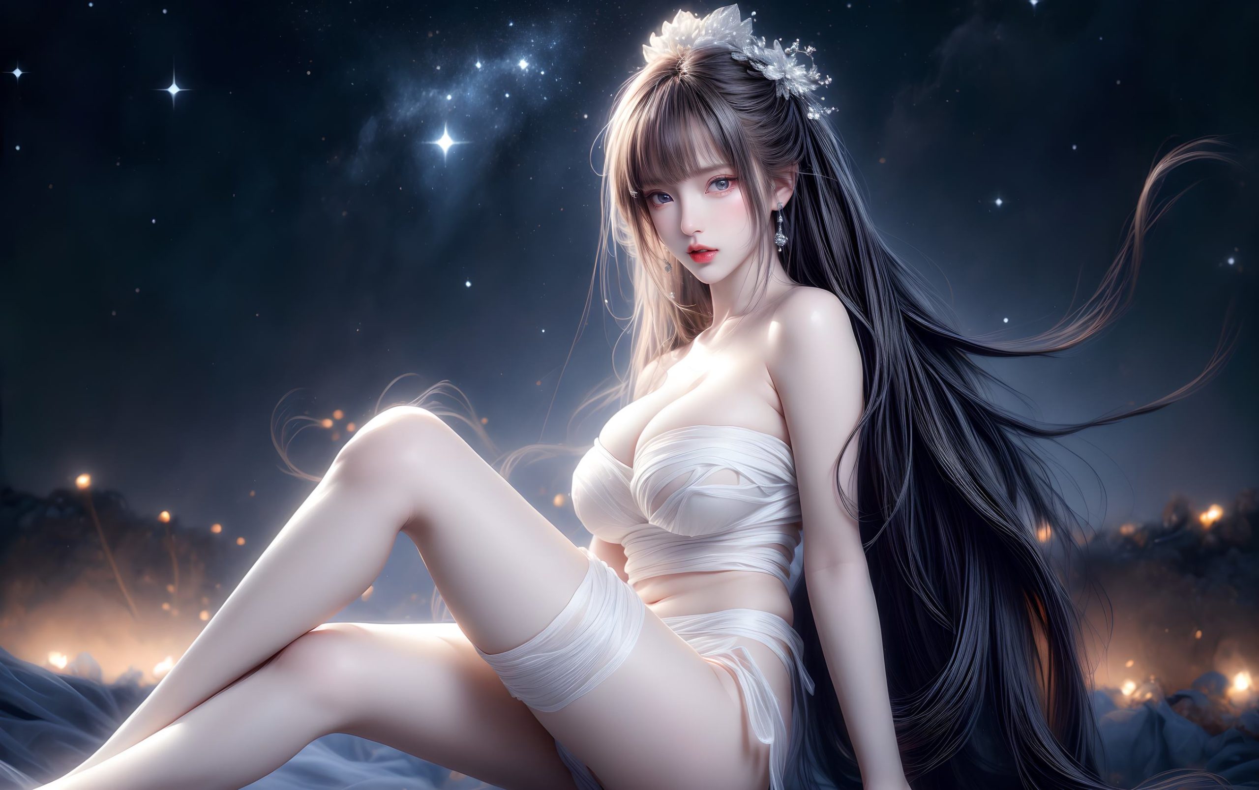 图片[15]-AI绘画 314 紫白少女[95P] – 速更版-美库