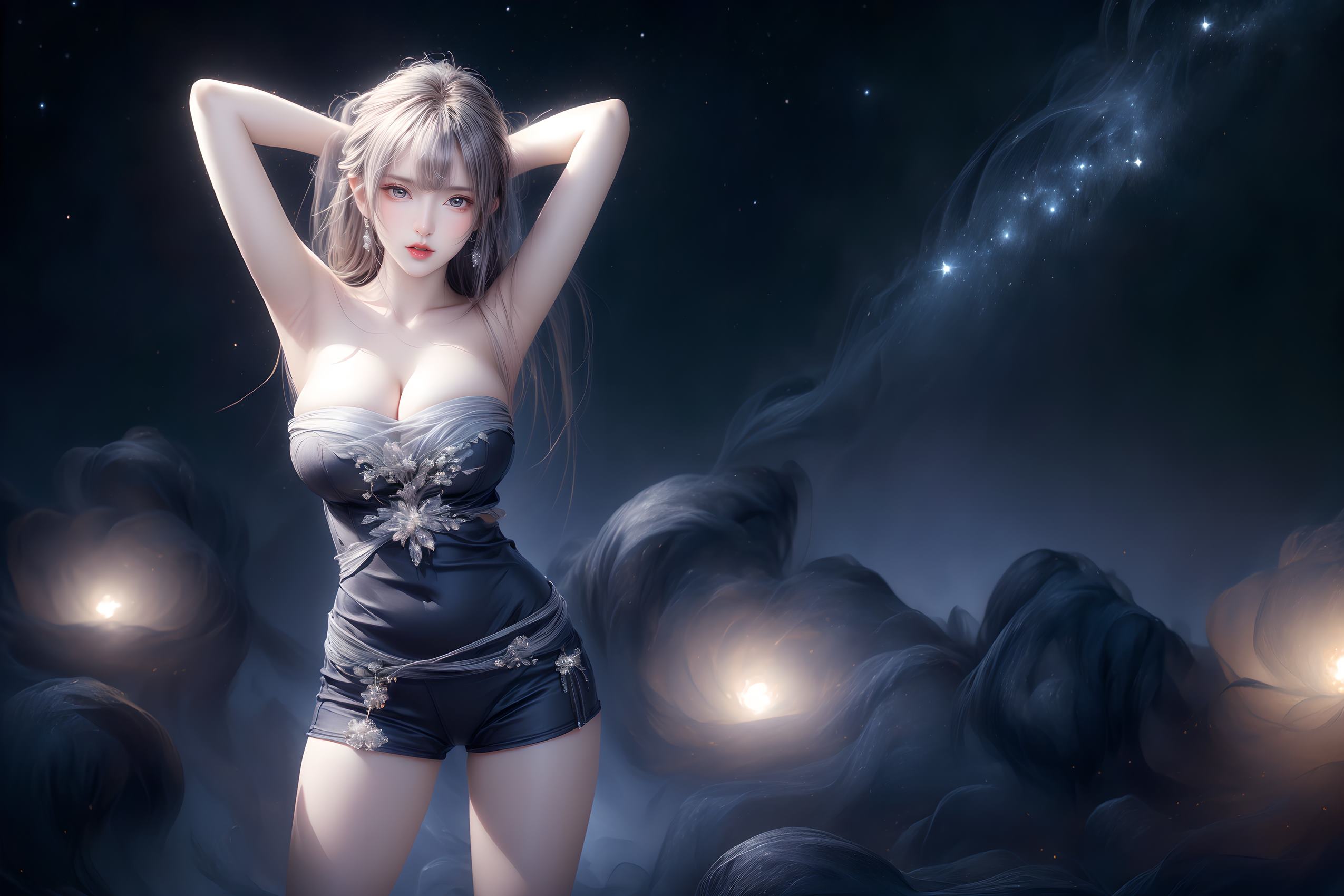 图片[17]-AI绘画 314 紫白少女[95P] – 速更版-美库