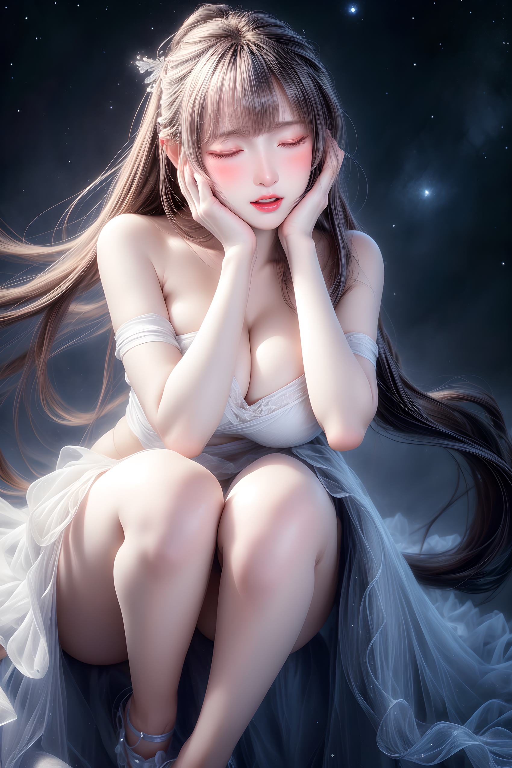 图片[21]-AI绘画 314 紫白少女[95P] – 速更版-美库