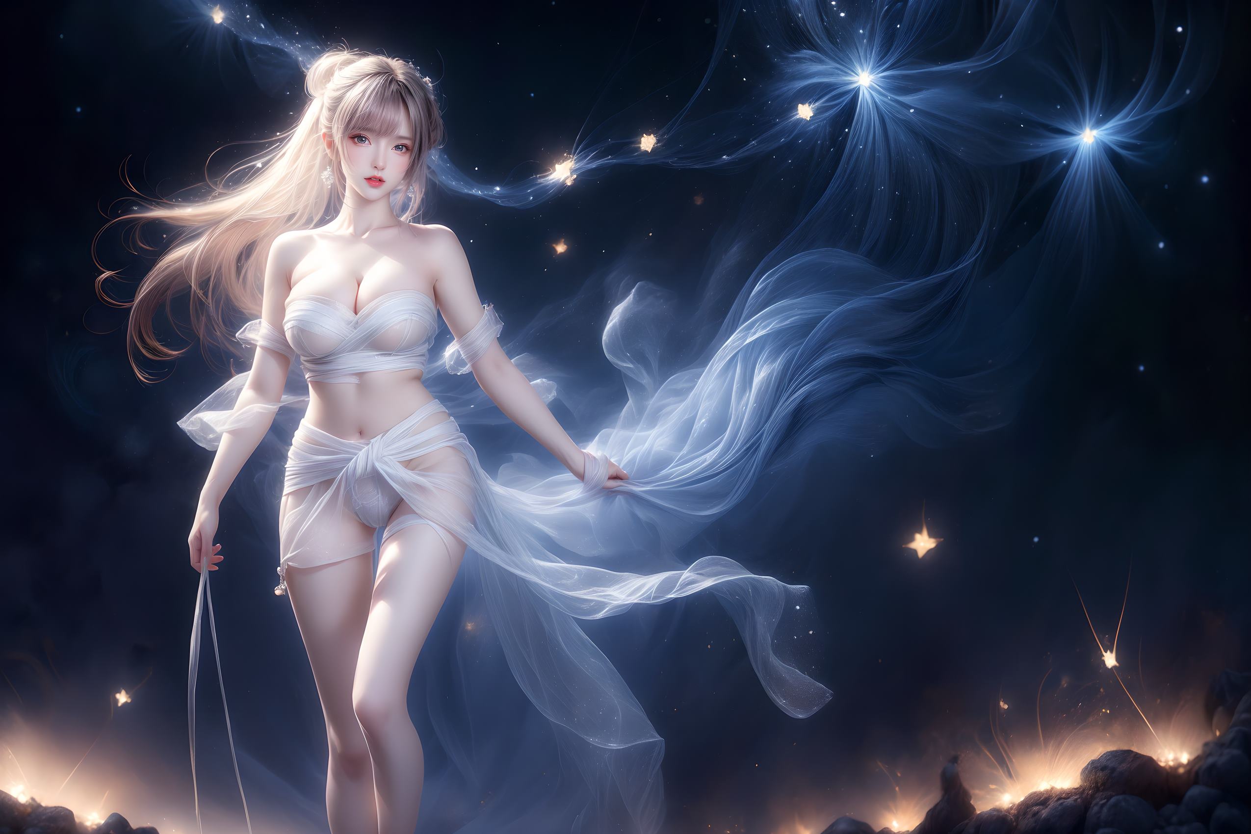 图片[25]-AI绘画 314 紫白少女[95P] – 速更版-美库