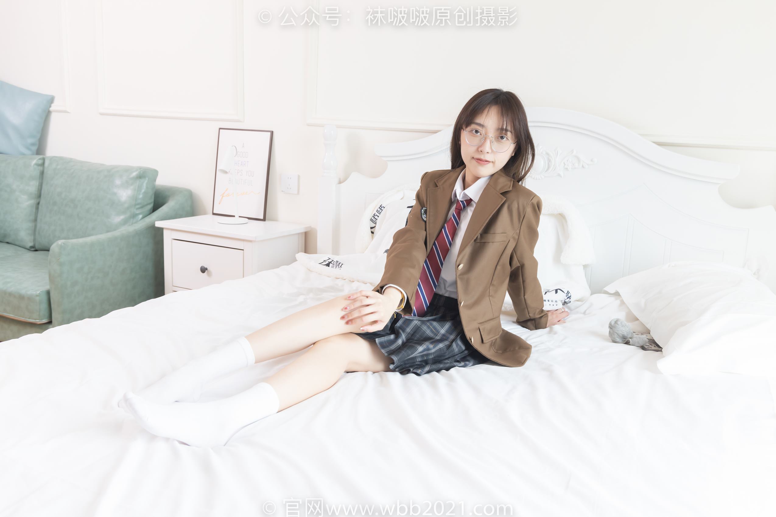 图片[16]-[BoBoSocks袜啵啵]NO.370 稚予-板鞋、白棉袜、灰色棉船袜[140P] – 速更版-美库