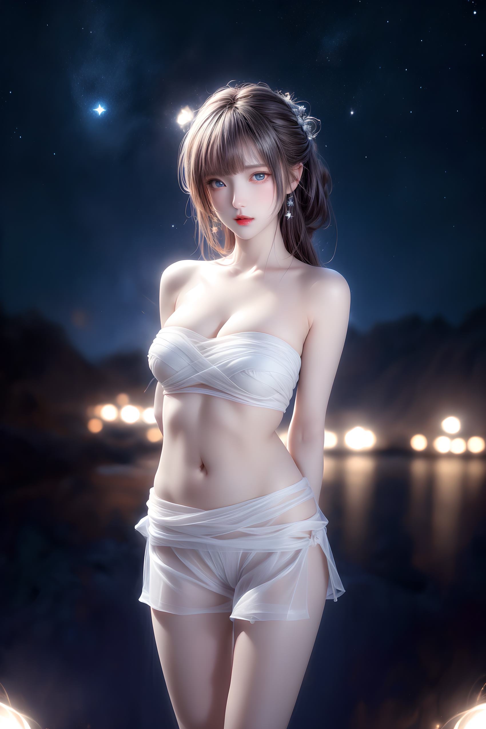 图片[33]-AI绘画 314 紫白少女[95P] – 速更版-美库