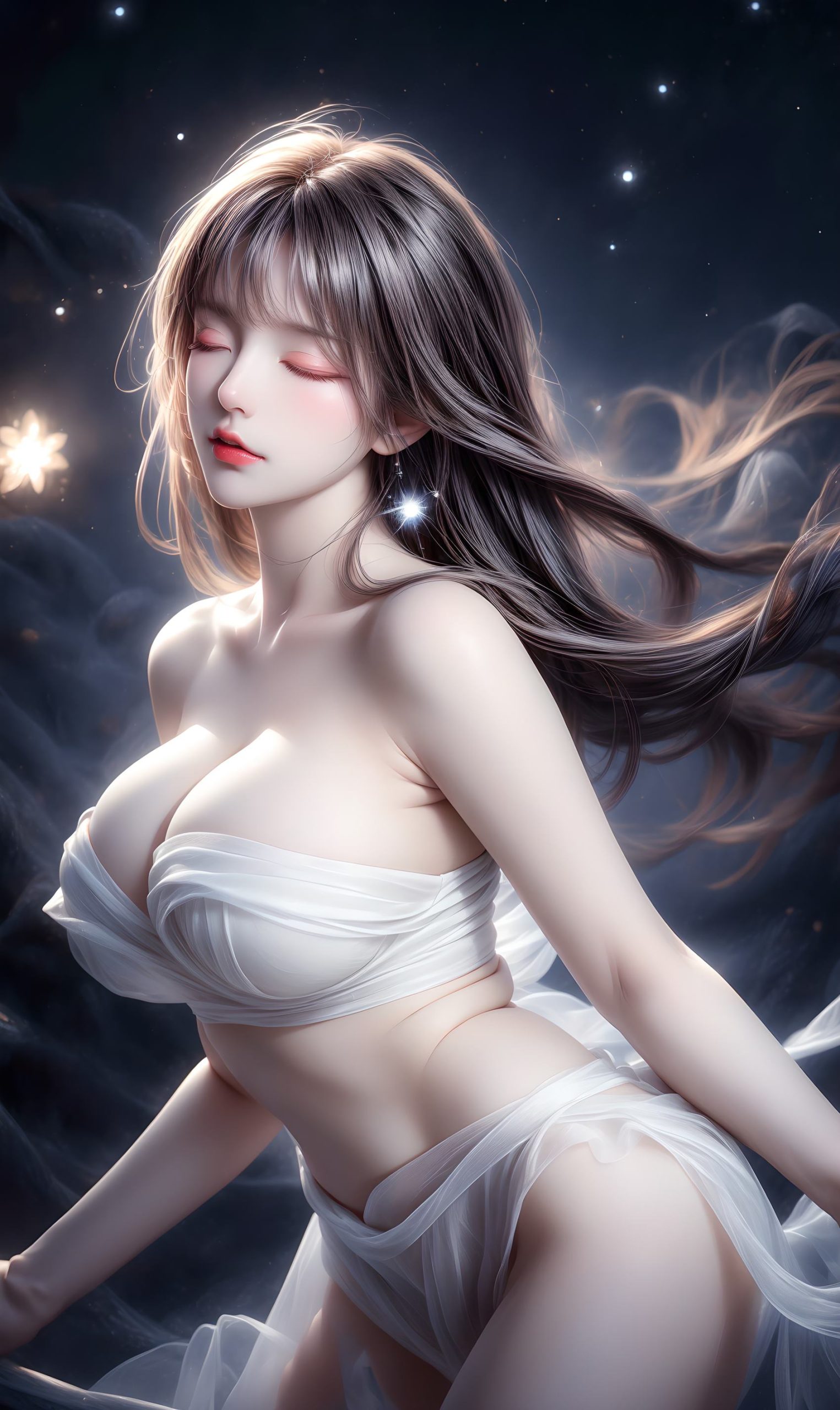 图片[34]-AI绘画 314 紫白少女[95P] – 速更版-美库