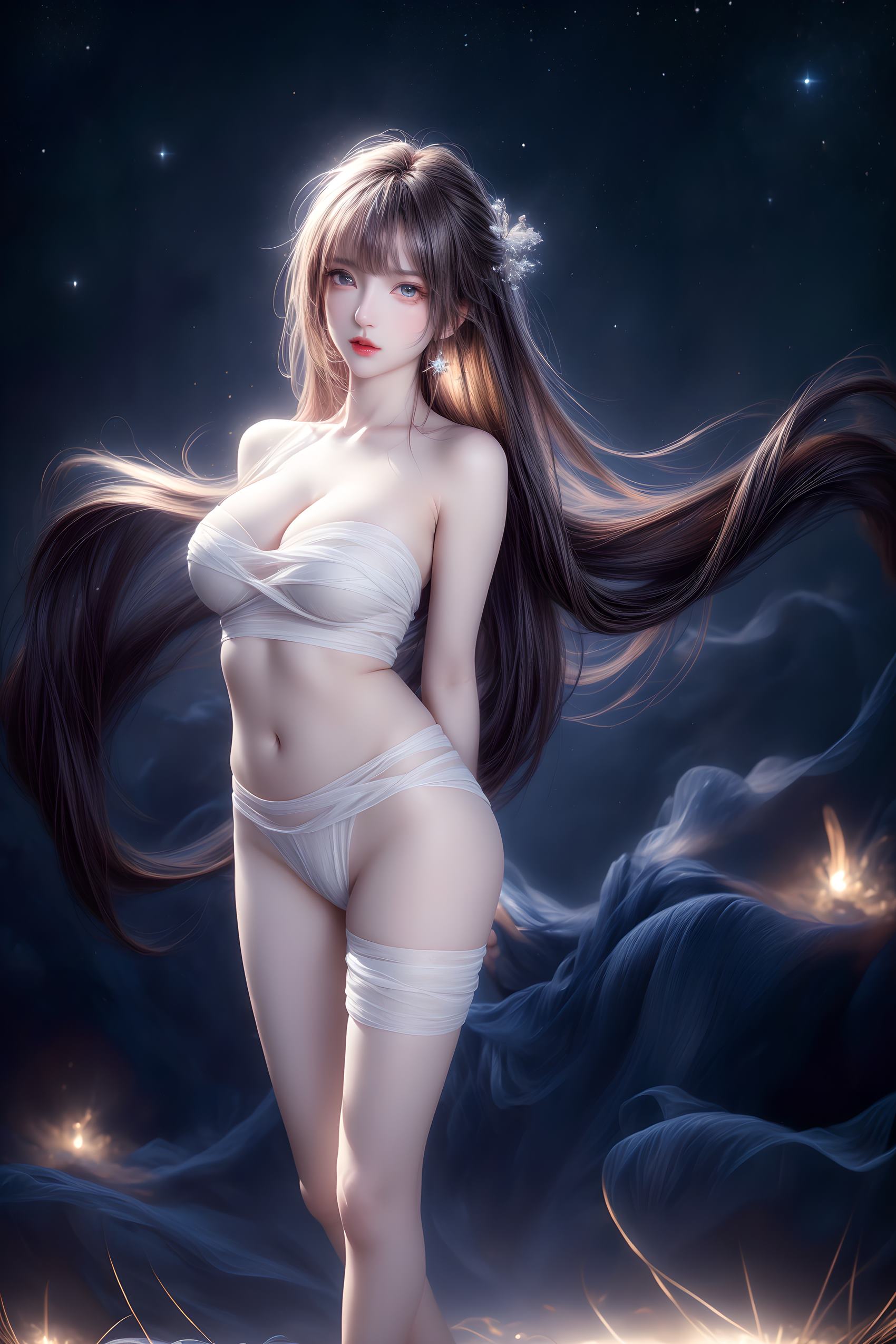 图片[36]-AI绘画 314 紫白少女[95P] – 速更版-美库