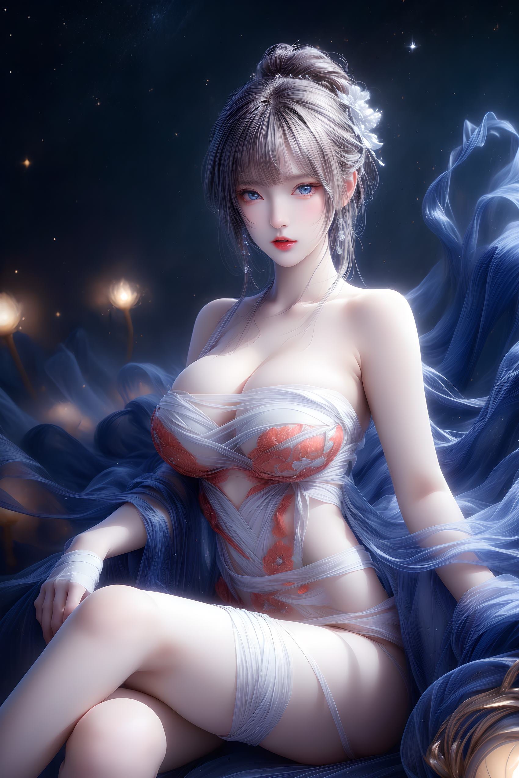 图片[38]-AI绘画 314 紫白少女[95P] – 速更版-美库