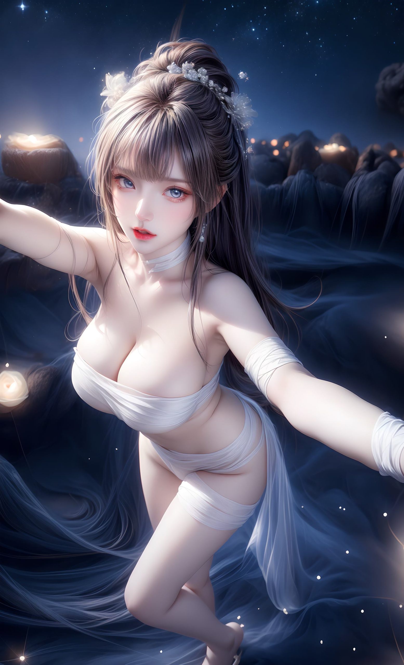 图片[39]-AI绘画 314 紫白少女[95P] – 速更版-美库