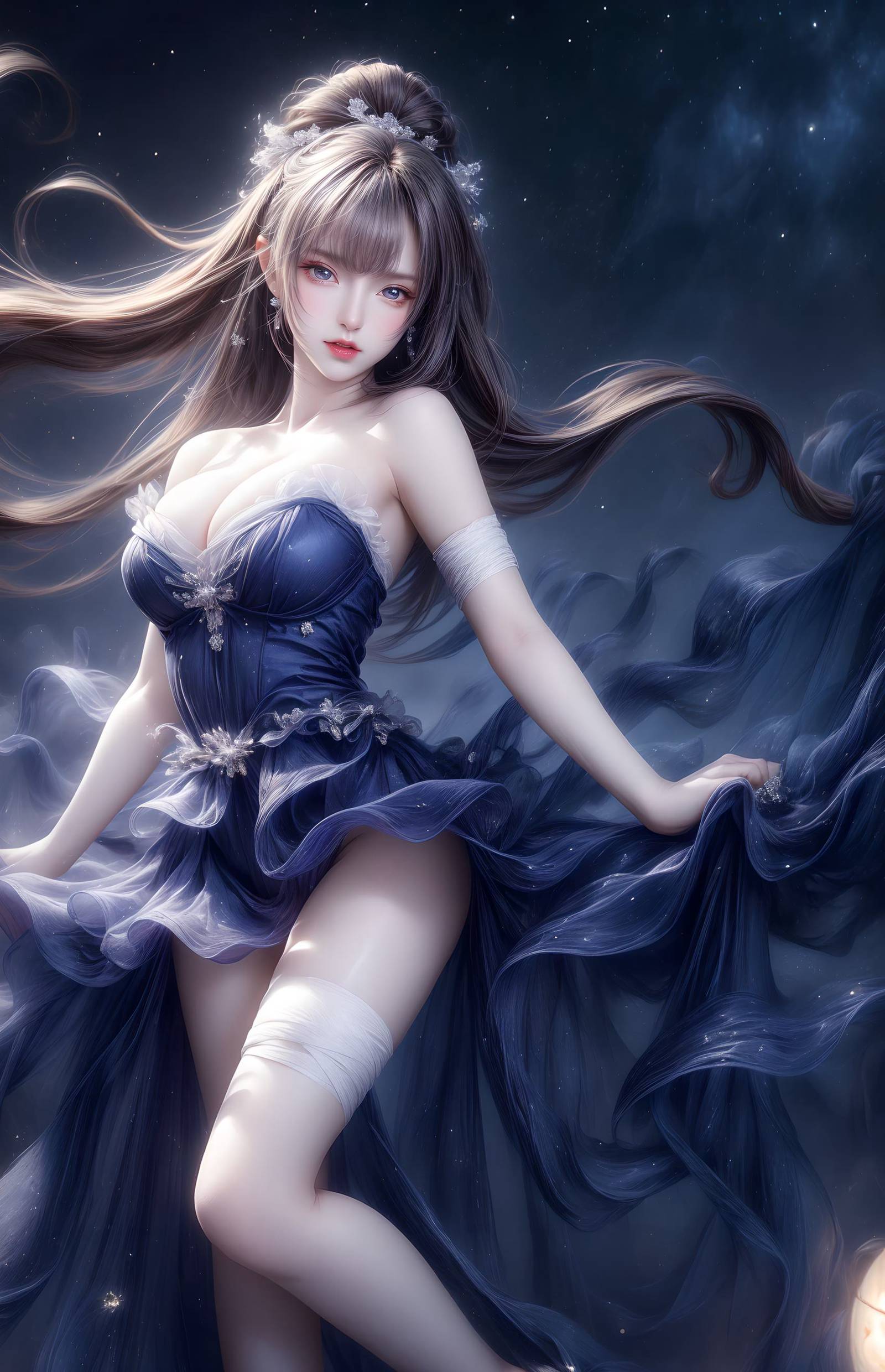 图片[46]-AI绘画 314 紫白少女[95P] – 速更版-美库