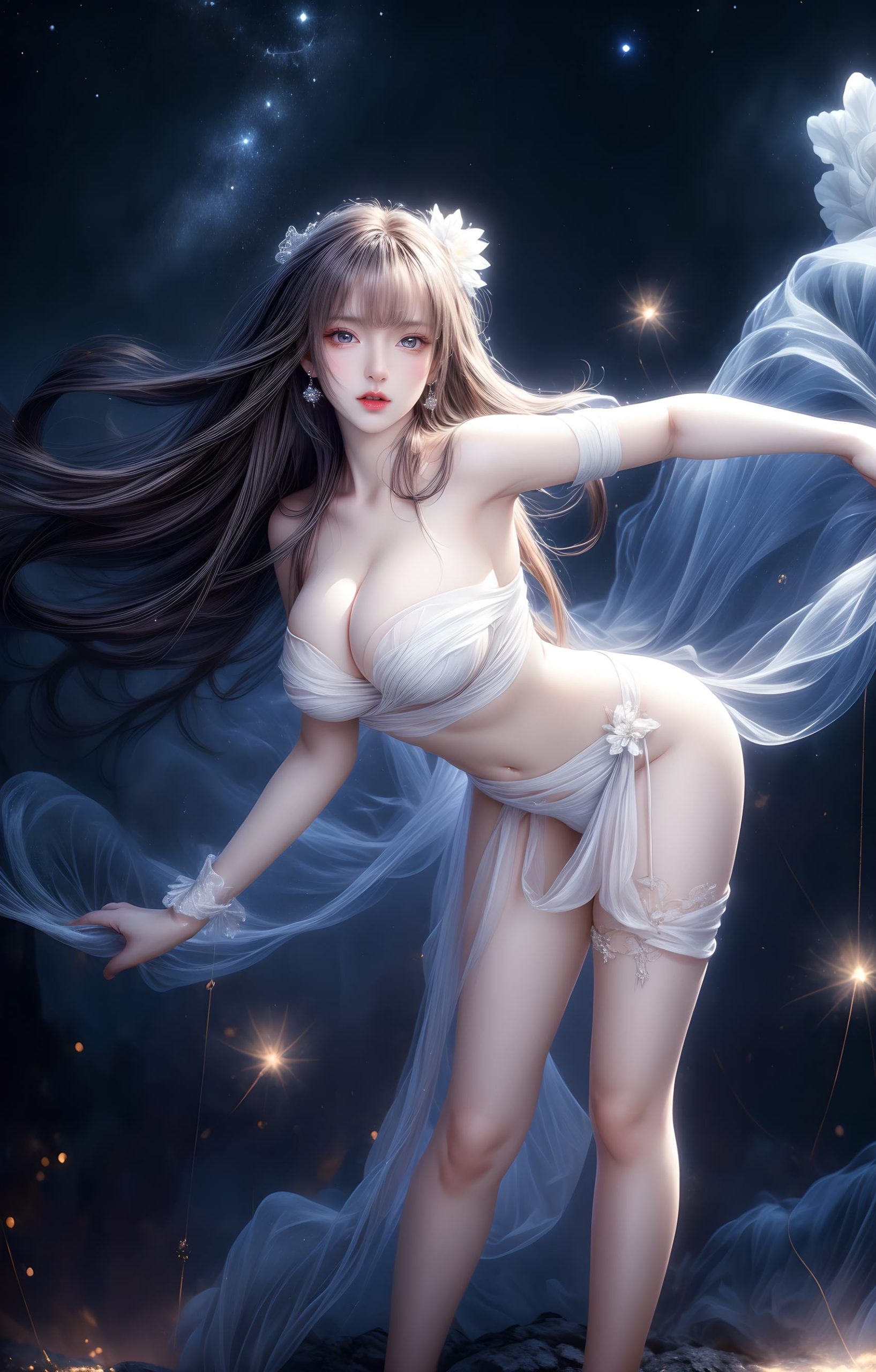 图片[47]-AI绘画 314 紫白少女[95P] – 速更版-美库