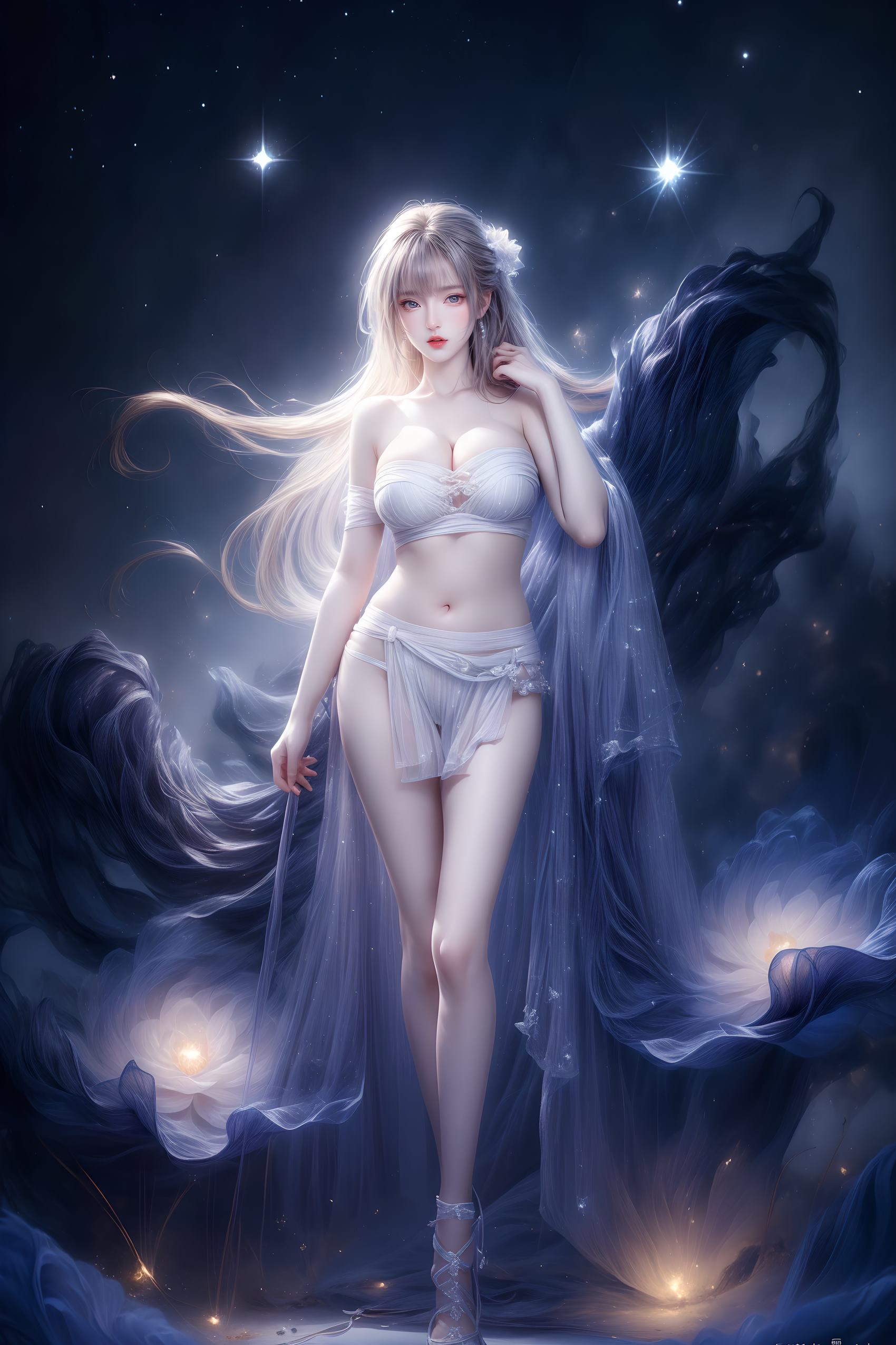 图片[49]-AI绘画 314 紫白少女[95P] – 速更版-美库