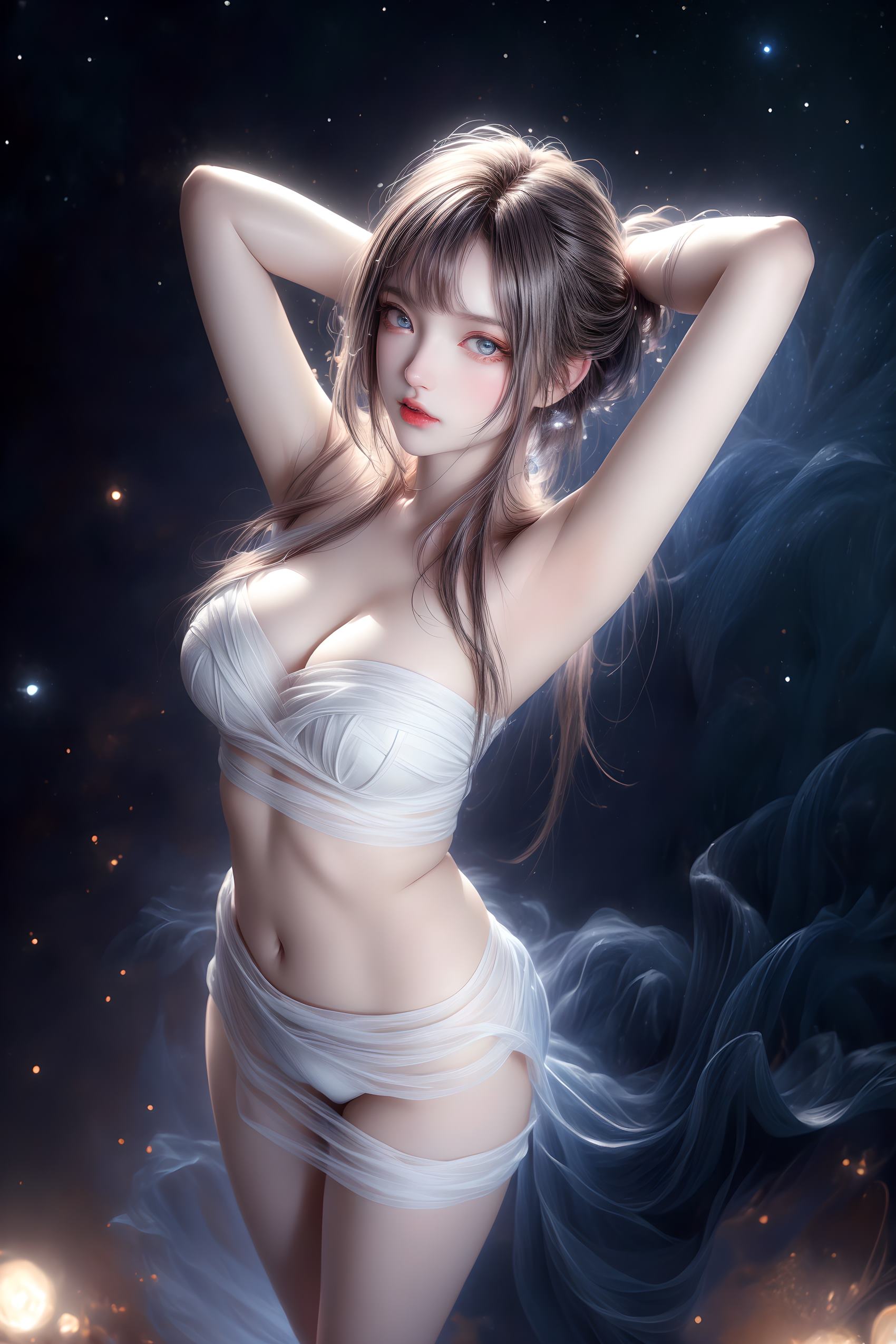 图片[53]-AI绘画 314 紫白少女[95P] – 速更版-美库