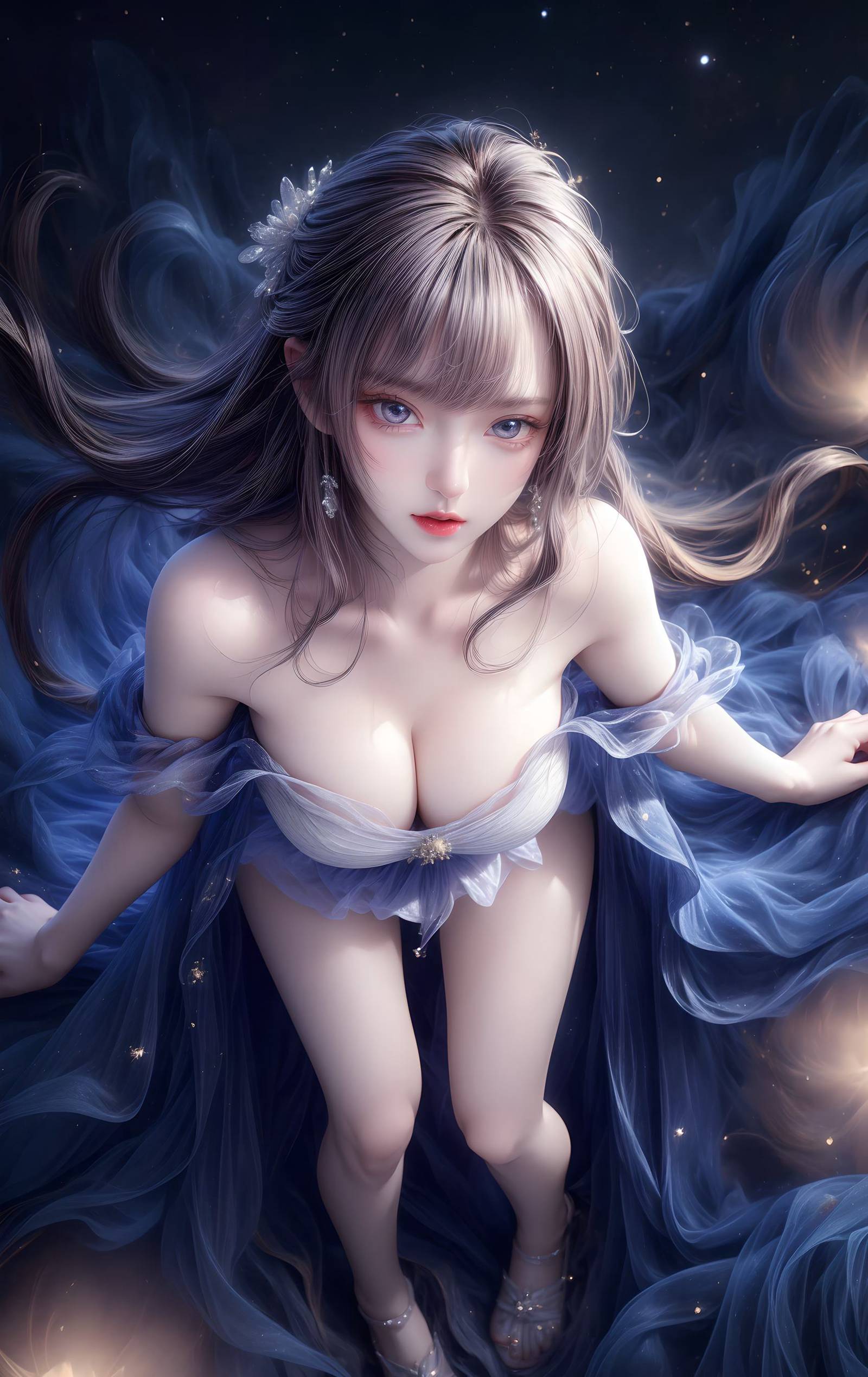 图片[57]-AI绘画 314 紫白少女[95P] – 速更版-美库