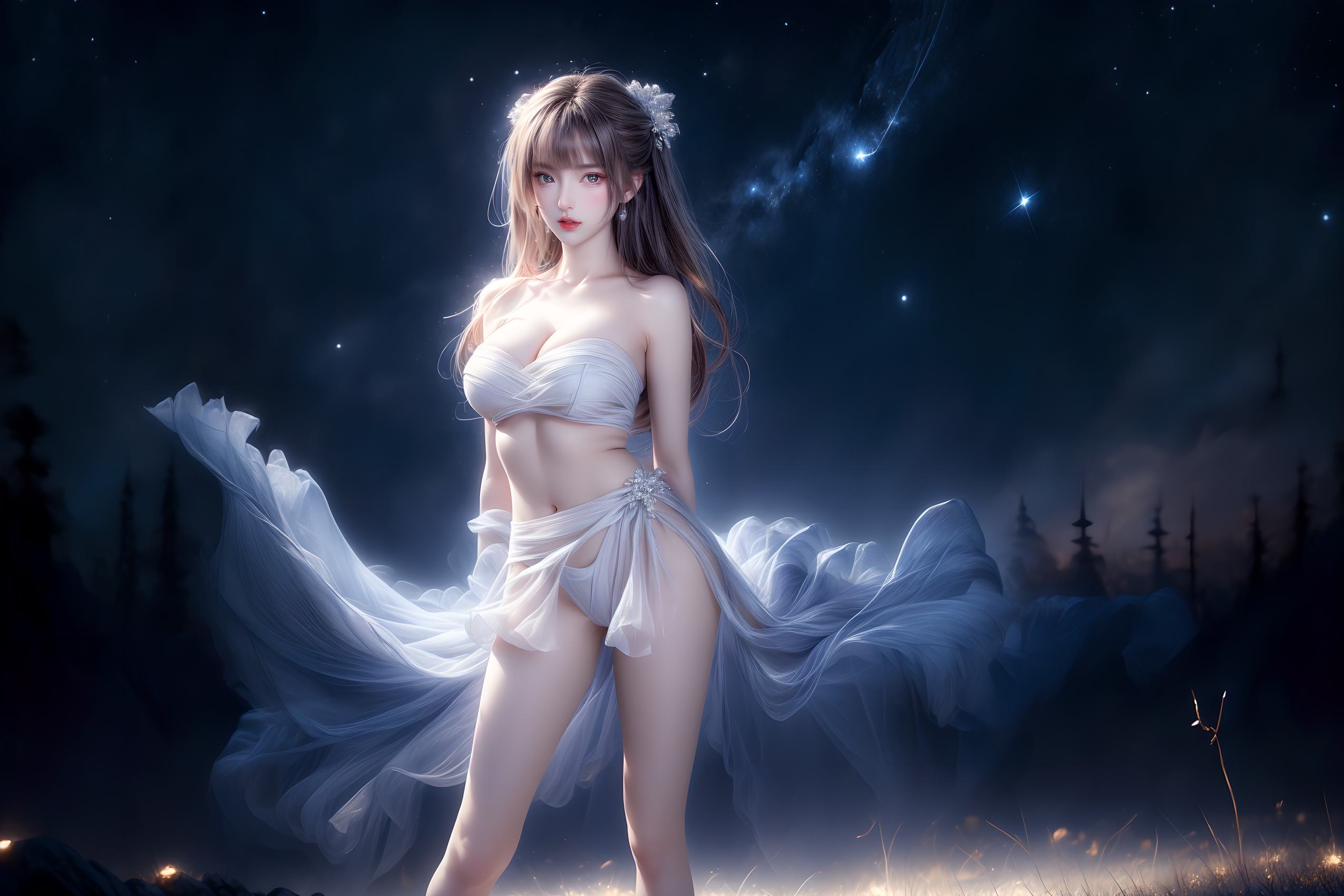 图片[58]-AI绘画 314 紫白少女[95P] – 速更版-美库