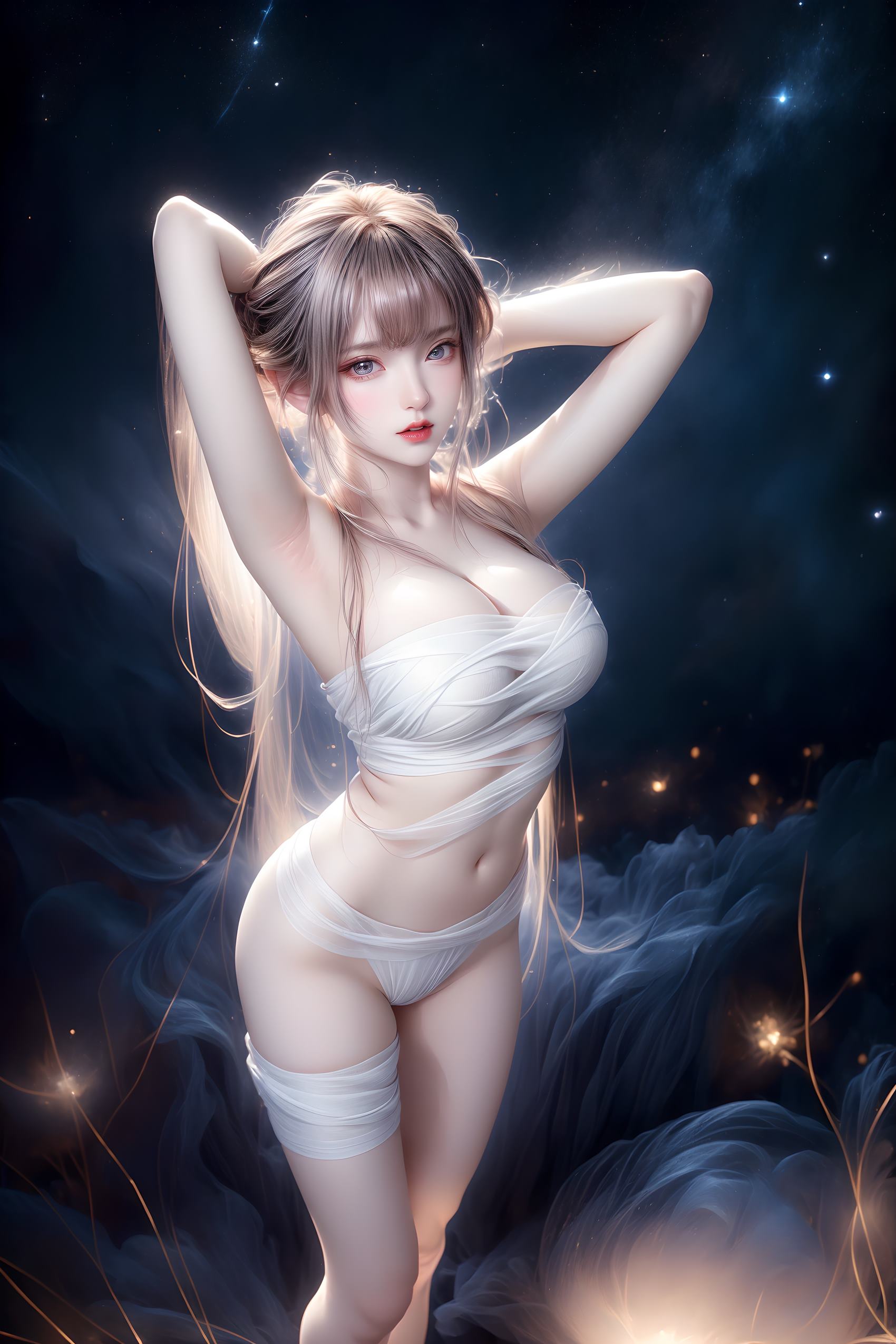 图片[61]-AI绘画 314 紫白少女[95P] – 速更版-美库