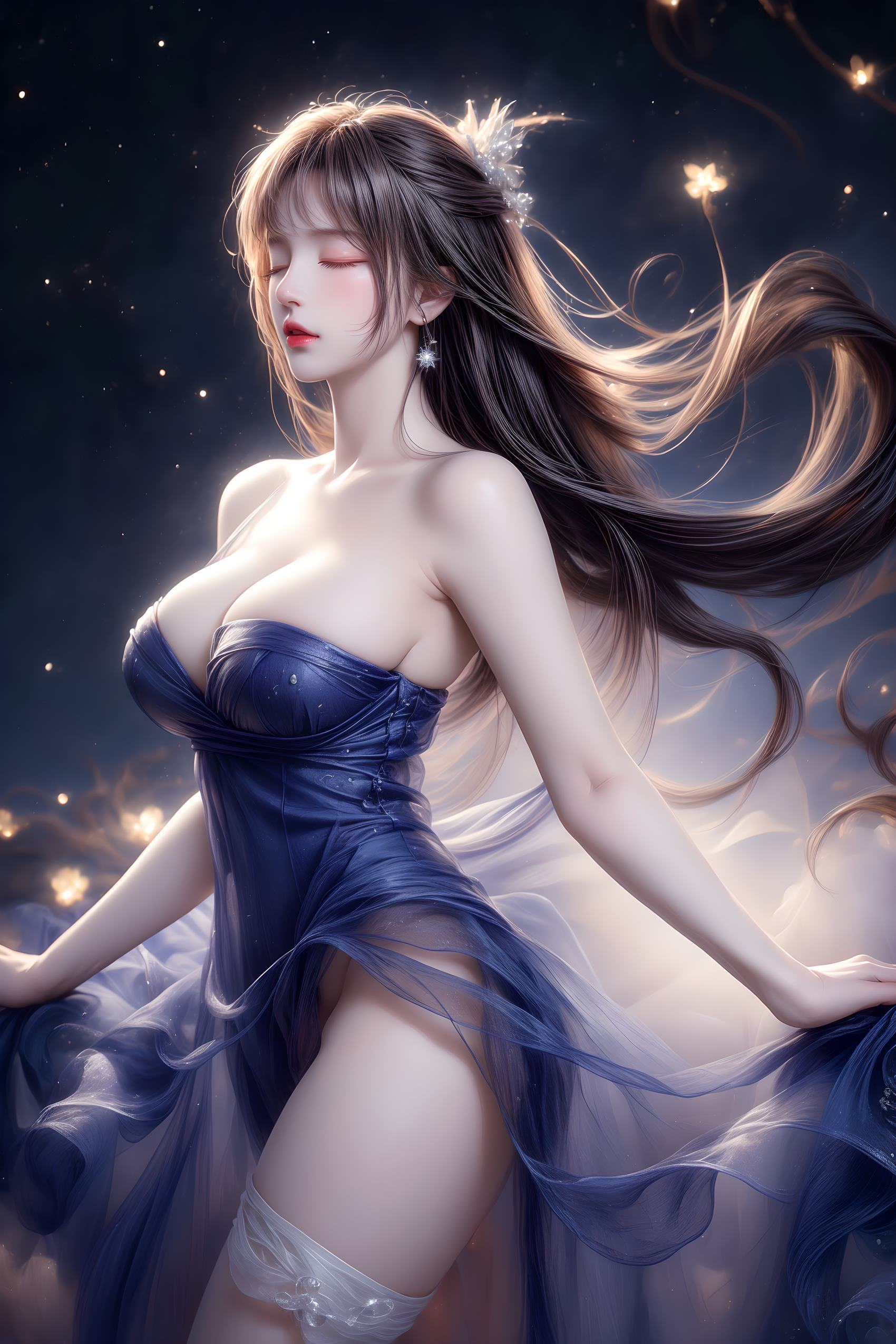 图片[62]-AI绘画 314 紫白少女[95P] – 速更版-美库