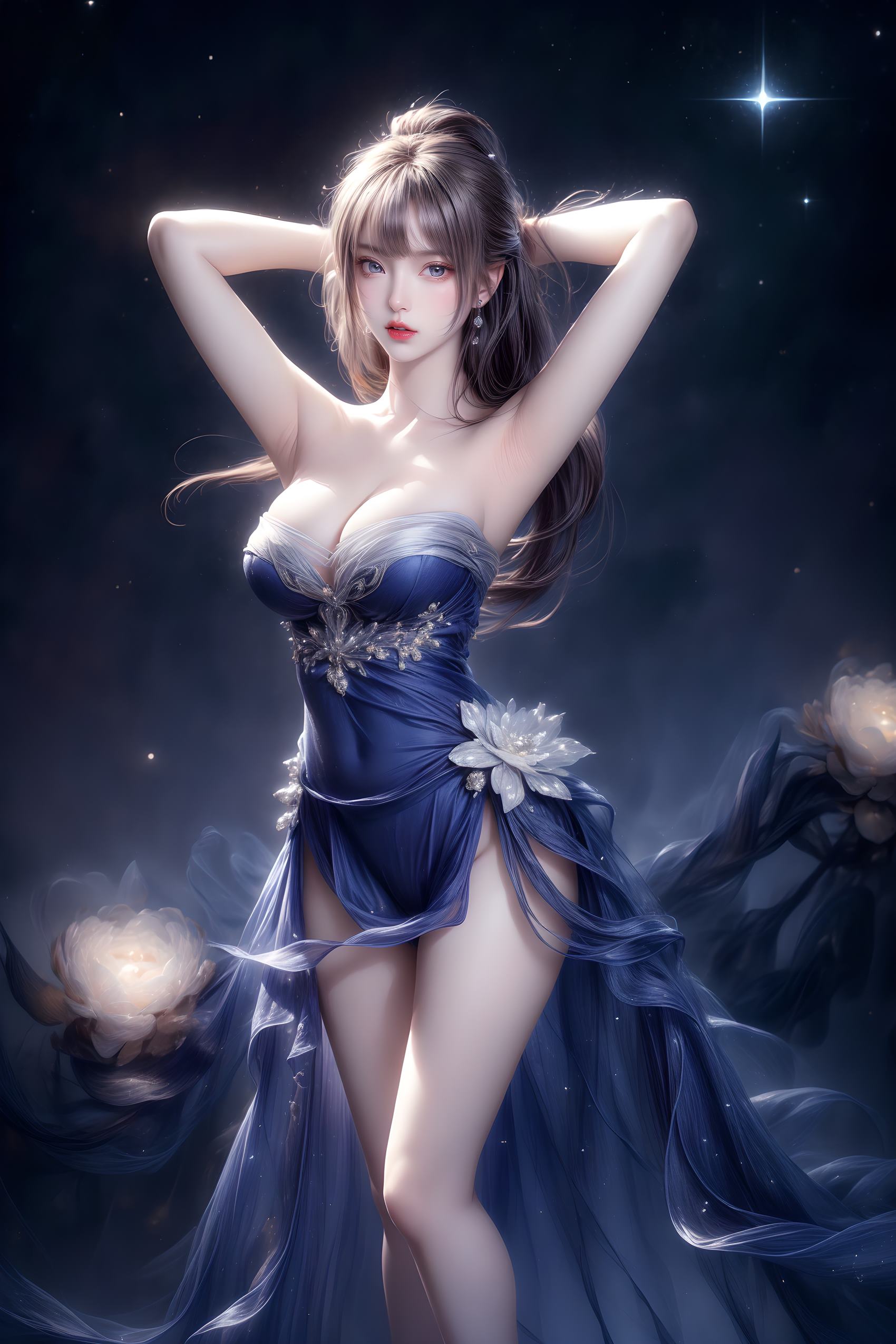 图片[67]-AI绘画 314 紫白少女[95P] – 速更版-美库