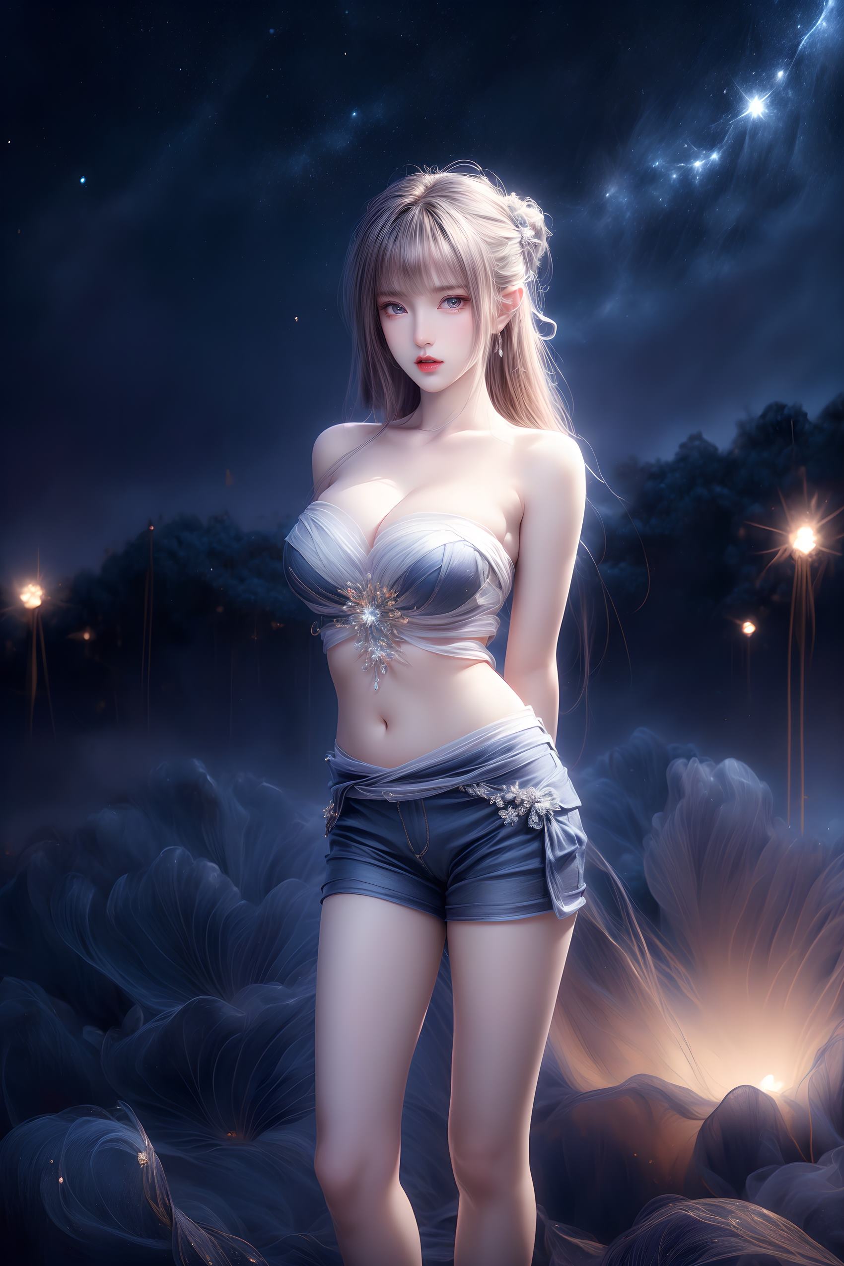 图片[74]-AI绘画 314 紫白少女[95P] – 速更版-美库