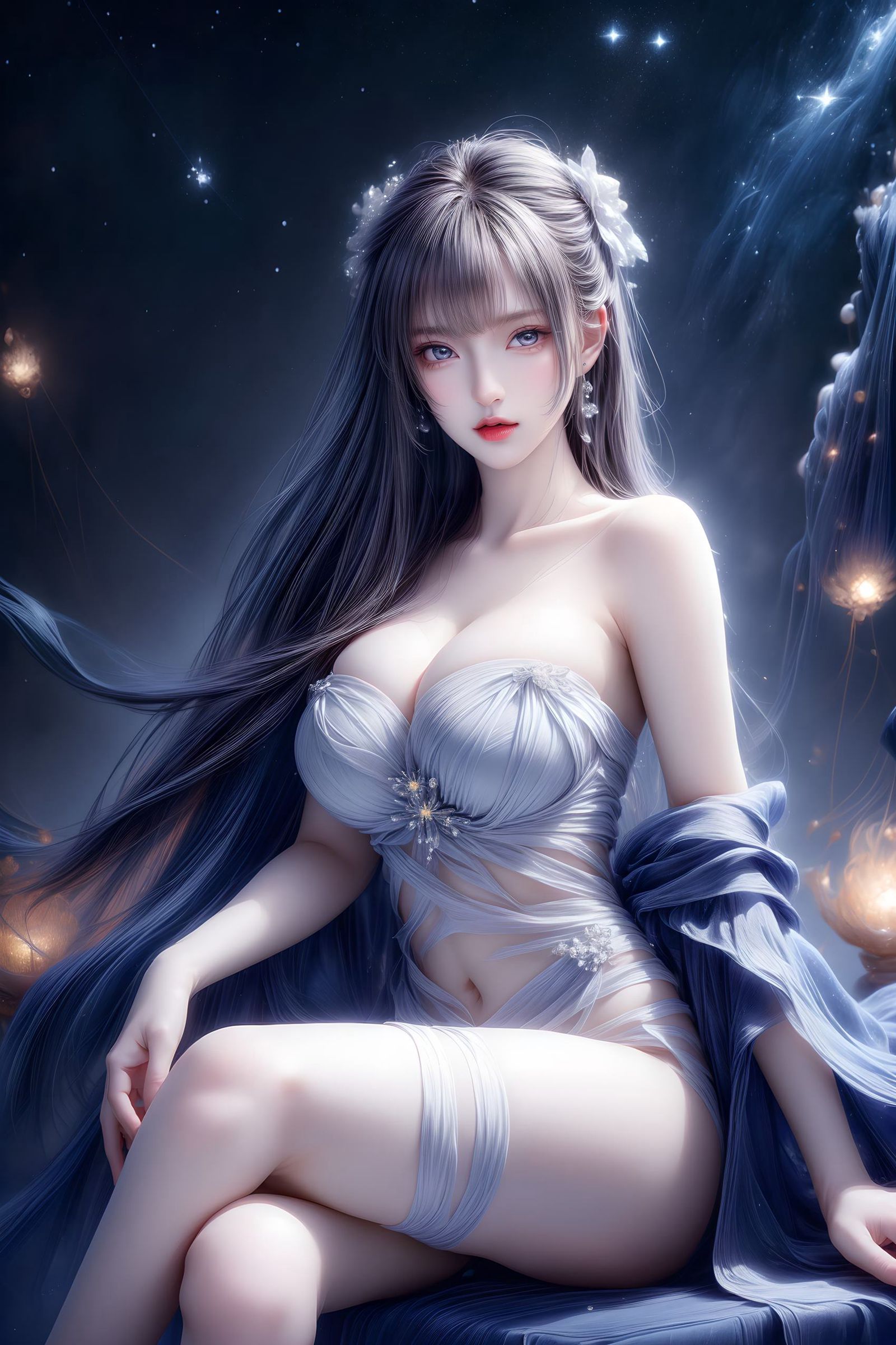 图片[76]-AI绘画 314 紫白少女[95P] – 速更版-美库