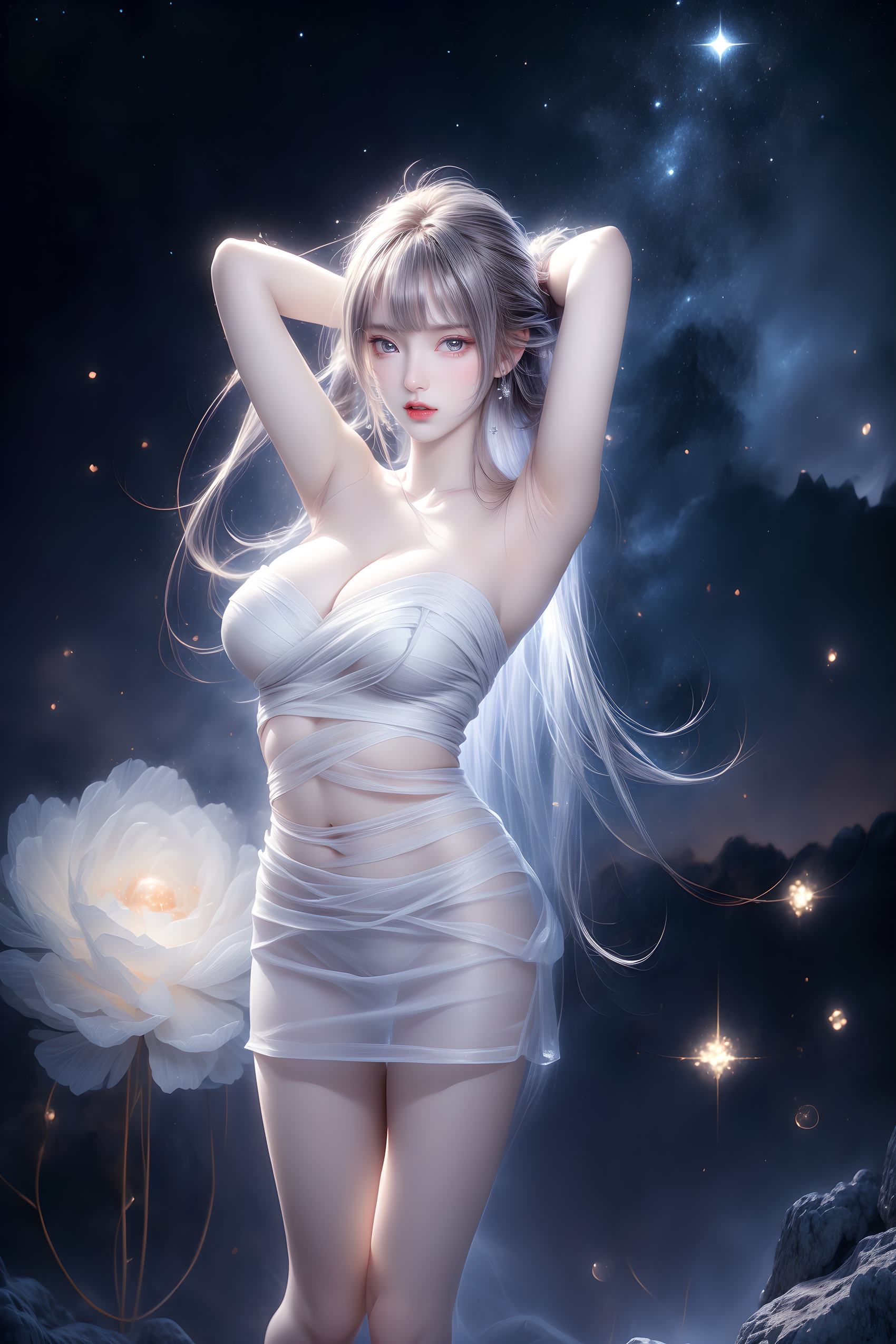 图片[77]-AI绘画 314 紫白少女[95P] – 速更版-美库