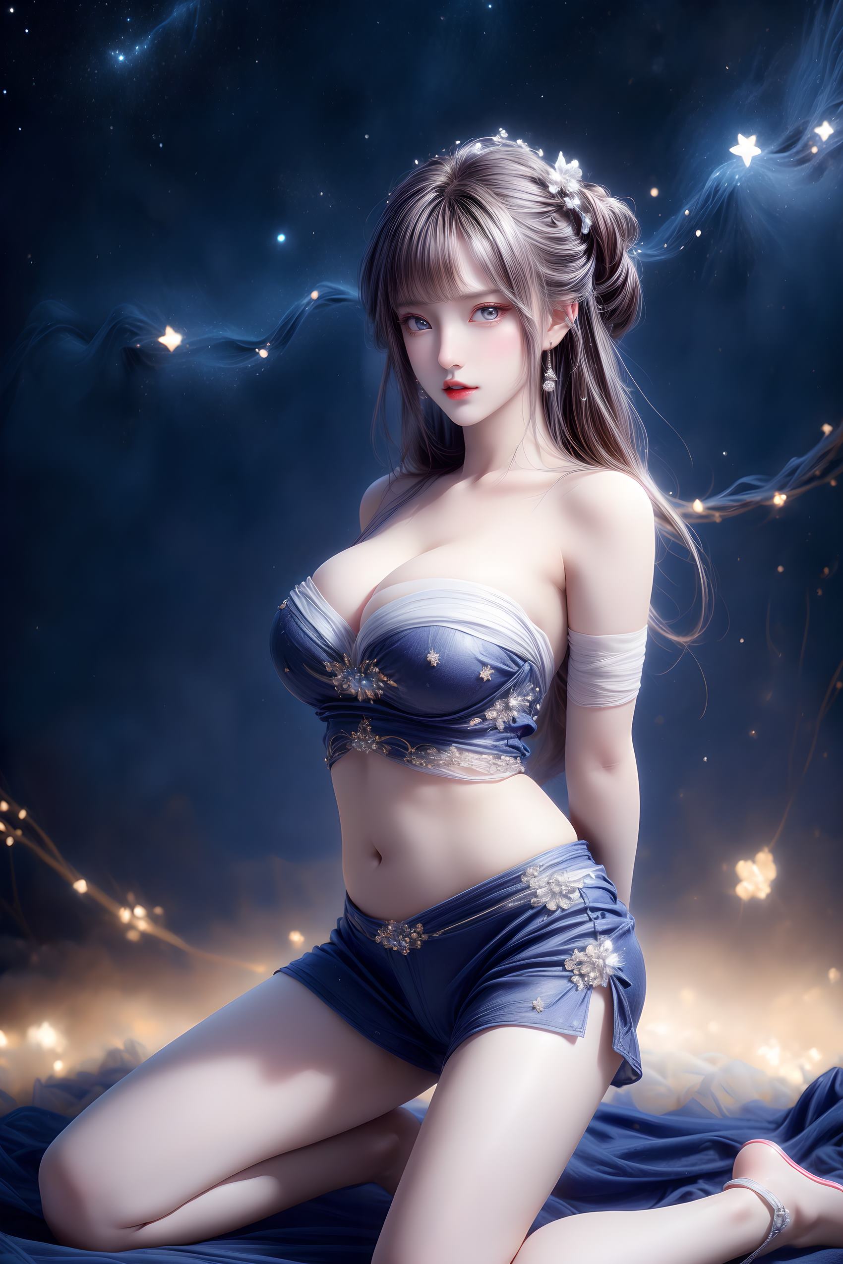 图片[79]-AI绘画 314 紫白少女[95P] – 速更版-美库