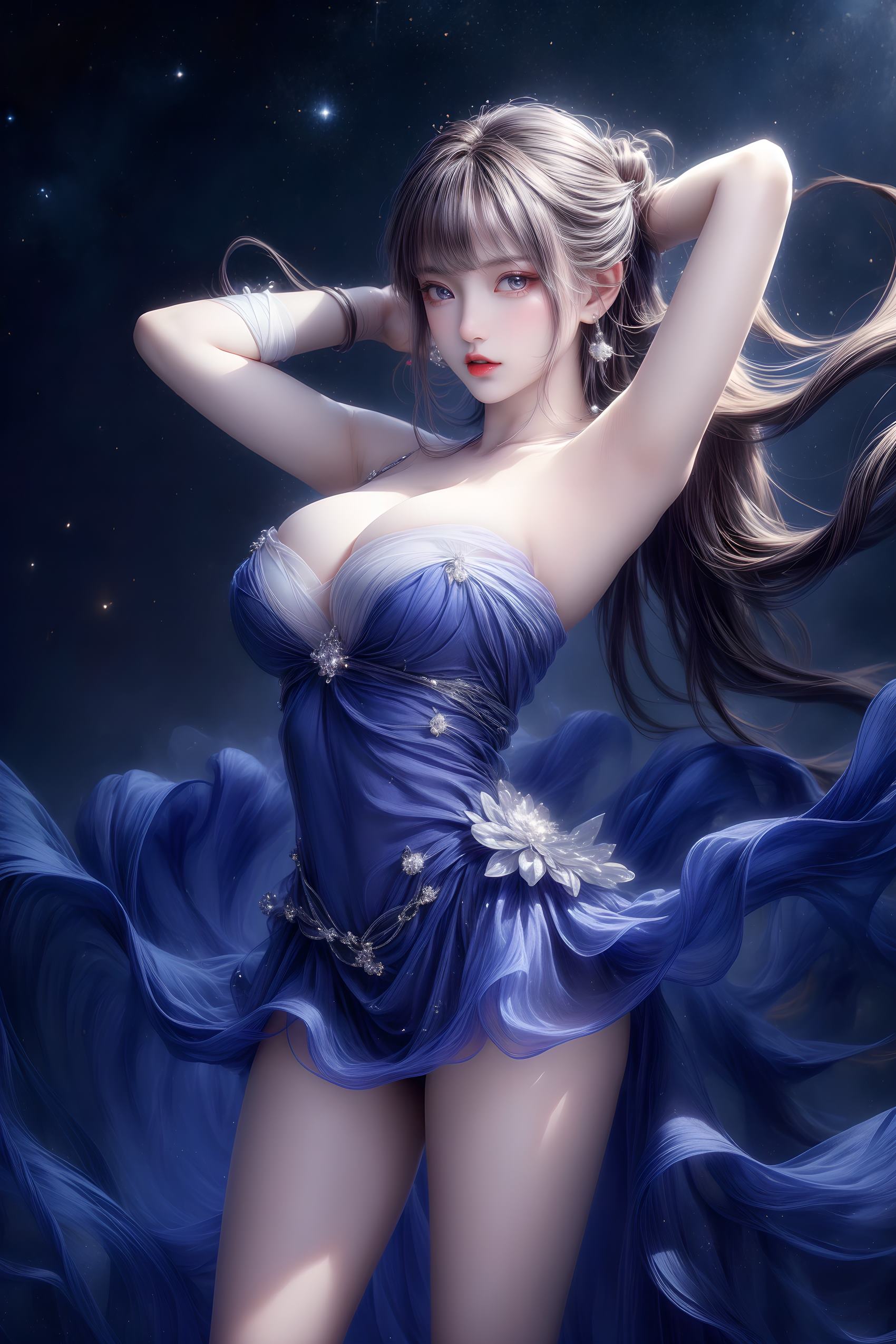 图片[81]-AI绘画 314 紫白少女[95P] – 速更版-美库