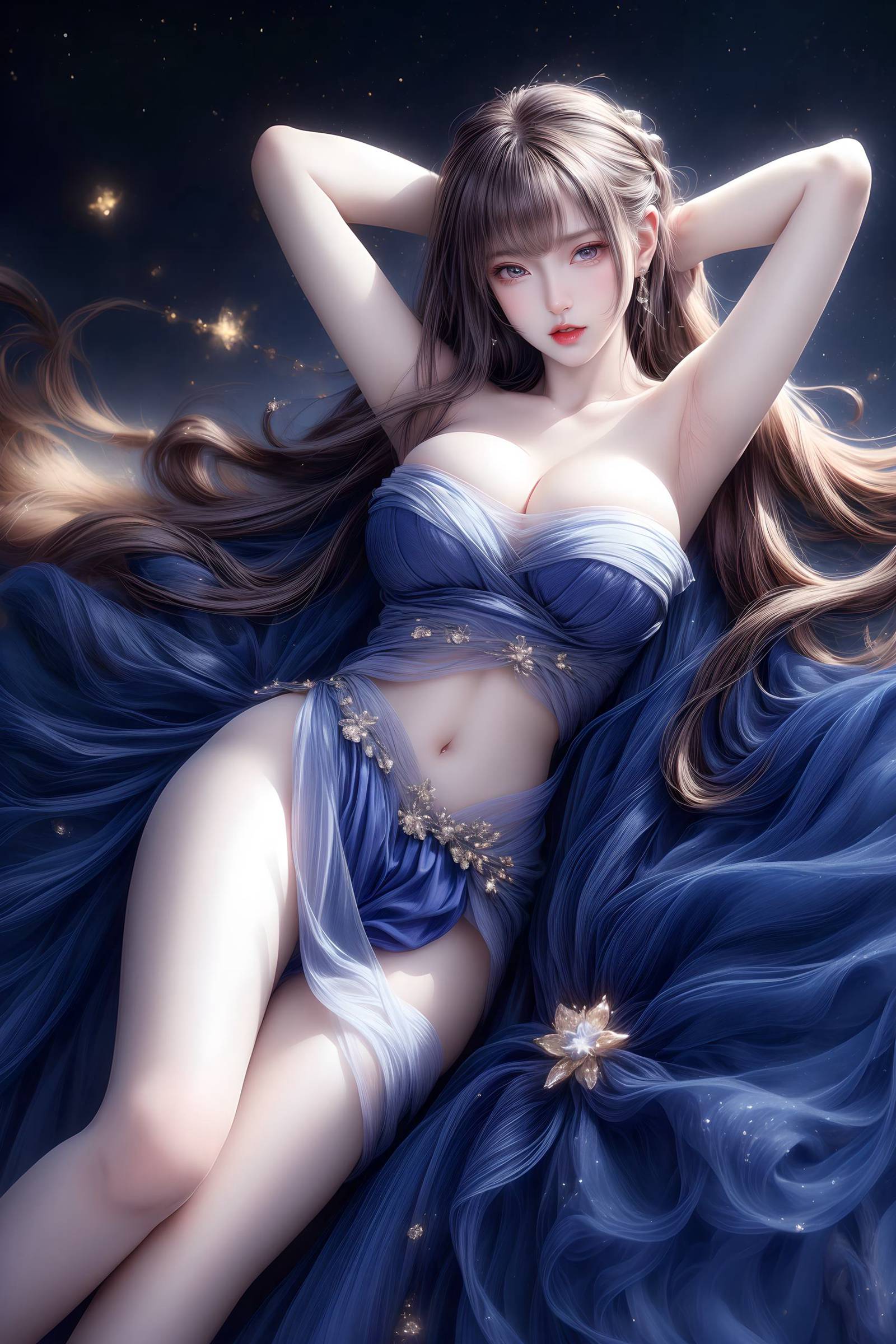 图片[83]-AI绘画 314 紫白少女[95P] – 速更版-美库