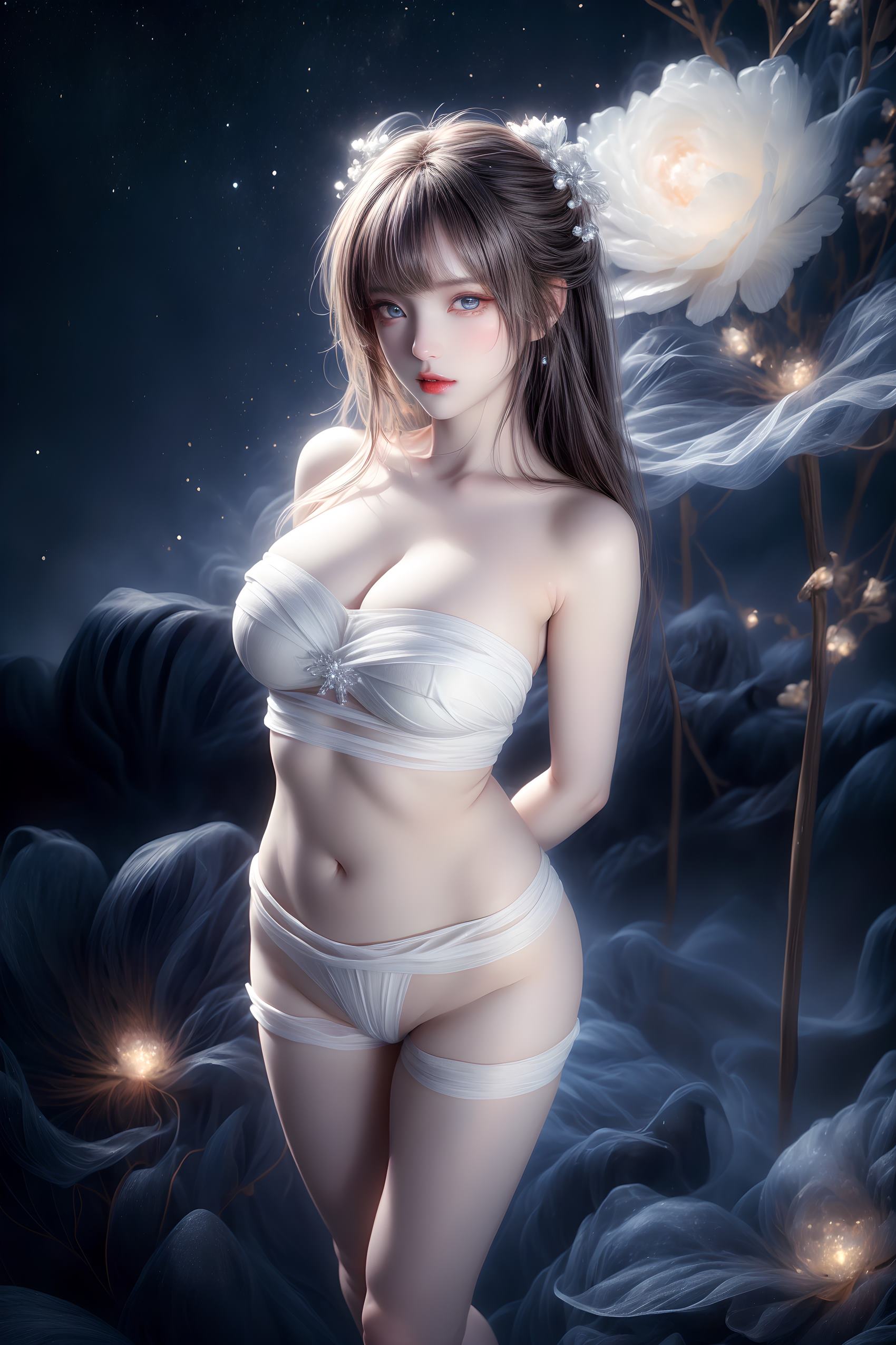 图片[84]-AI绘画 314 紫白少女[95P] – 速更版-美库