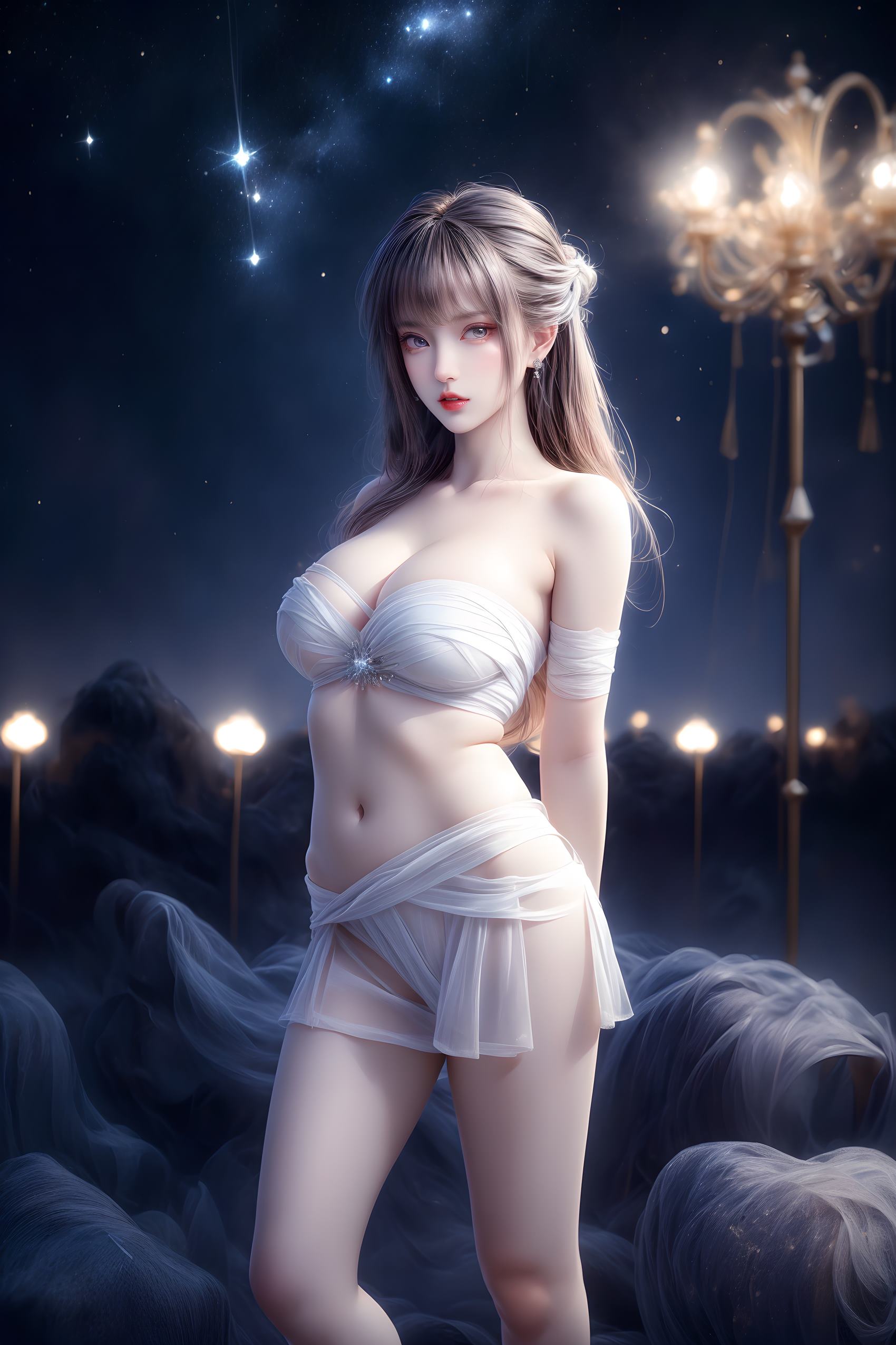 图片[85]-AI绘画 314 紫白少女[95P] – 速更版-美库