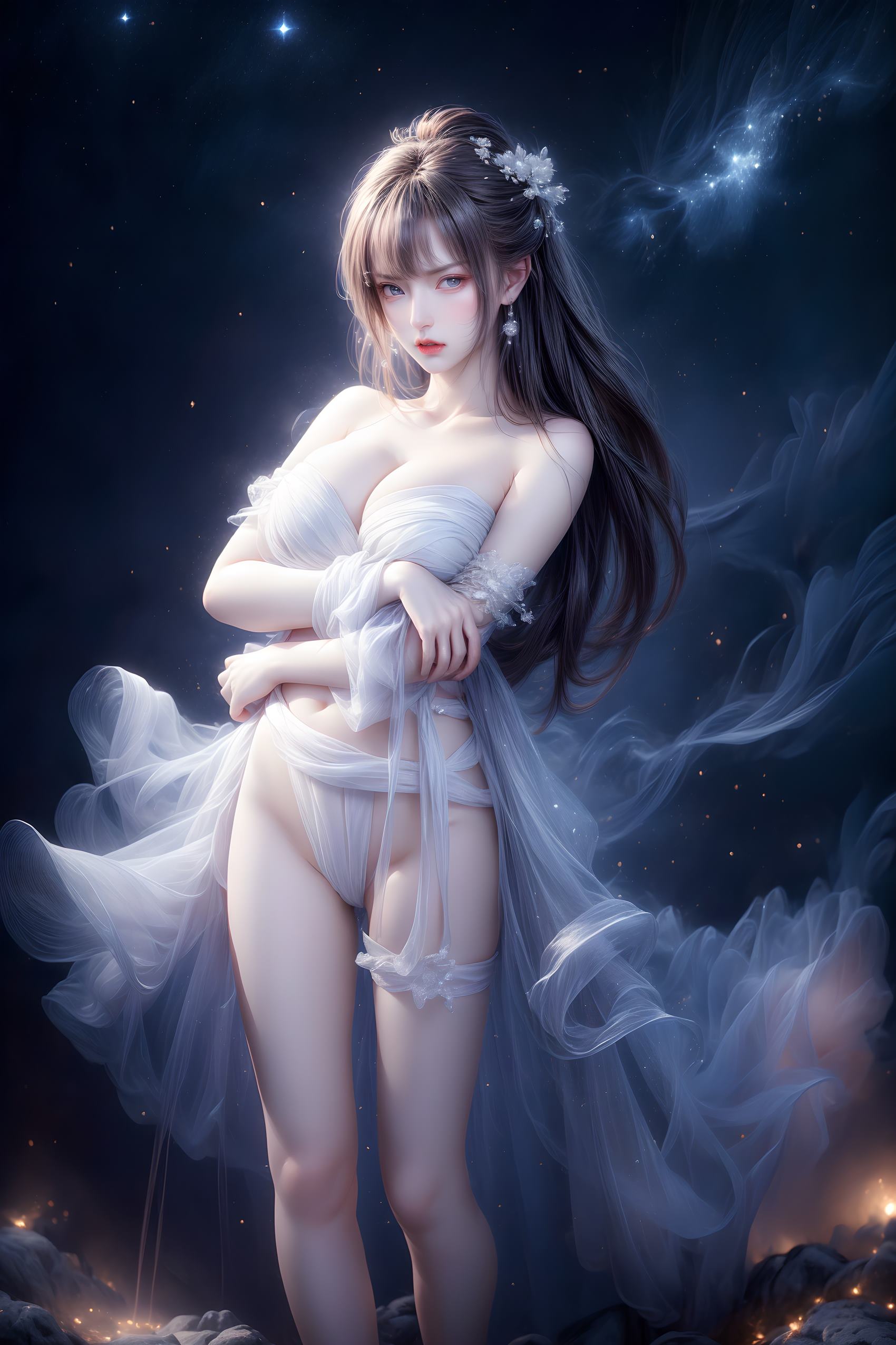 图片[89]-AI绘画 314 紫白少女[95P] – 速更版-美库