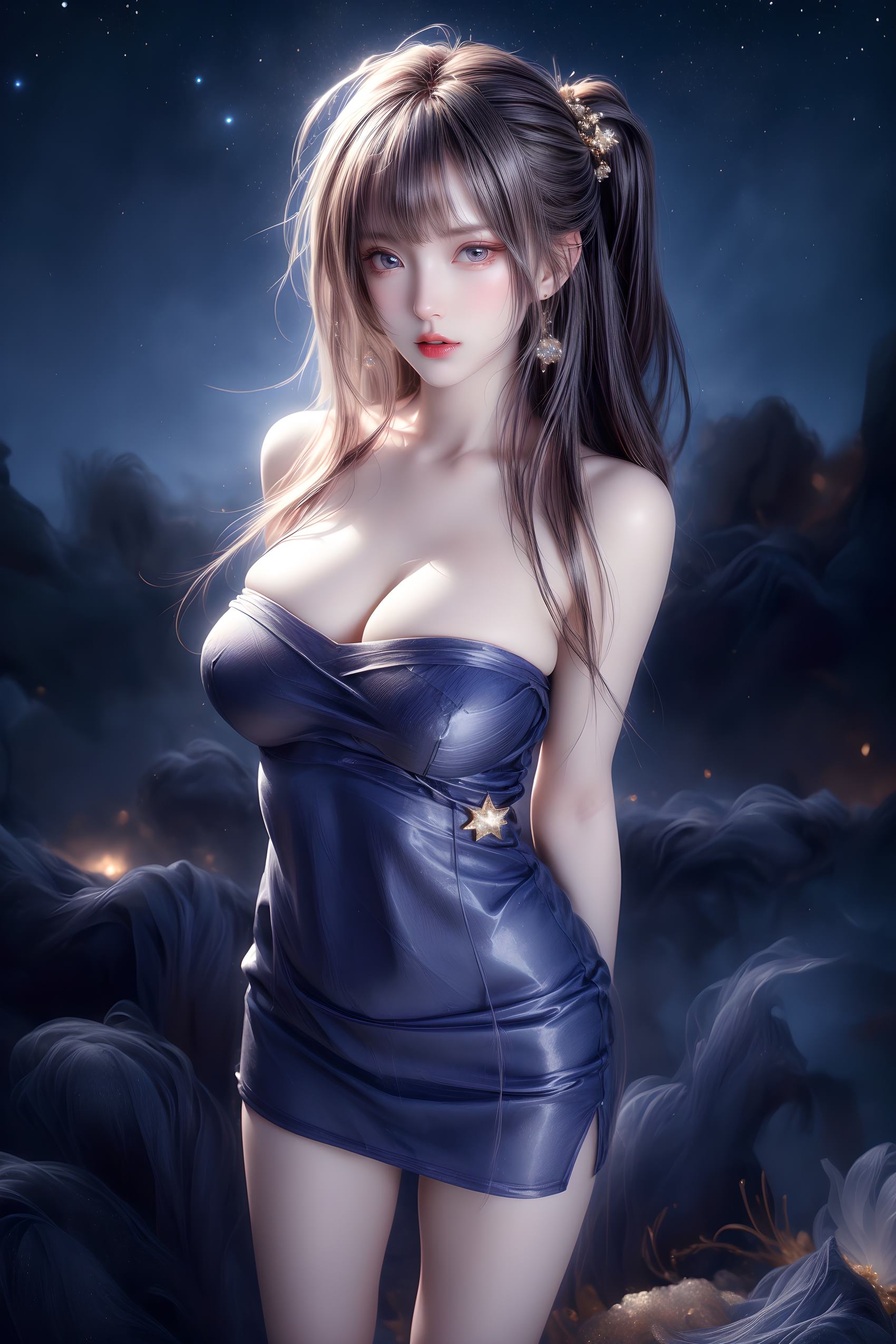 图片[92]-AI绘画 314 紫白少女[95P] – 速更版-美库