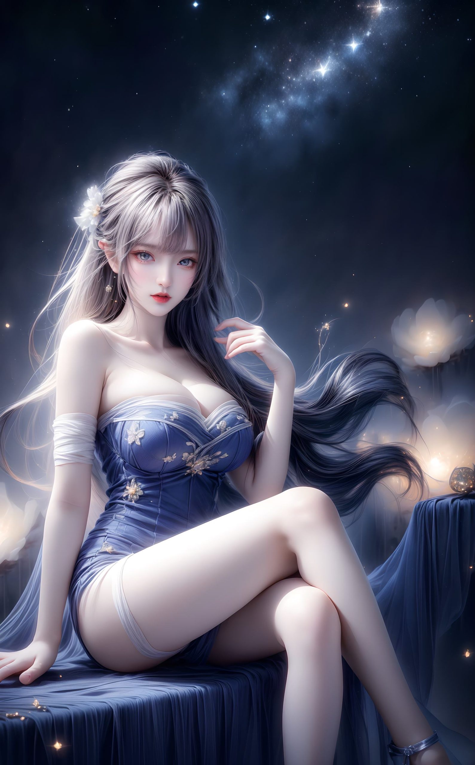 图片[93]-AI绘画 314 紫白少女[95P] – 速更版-美库