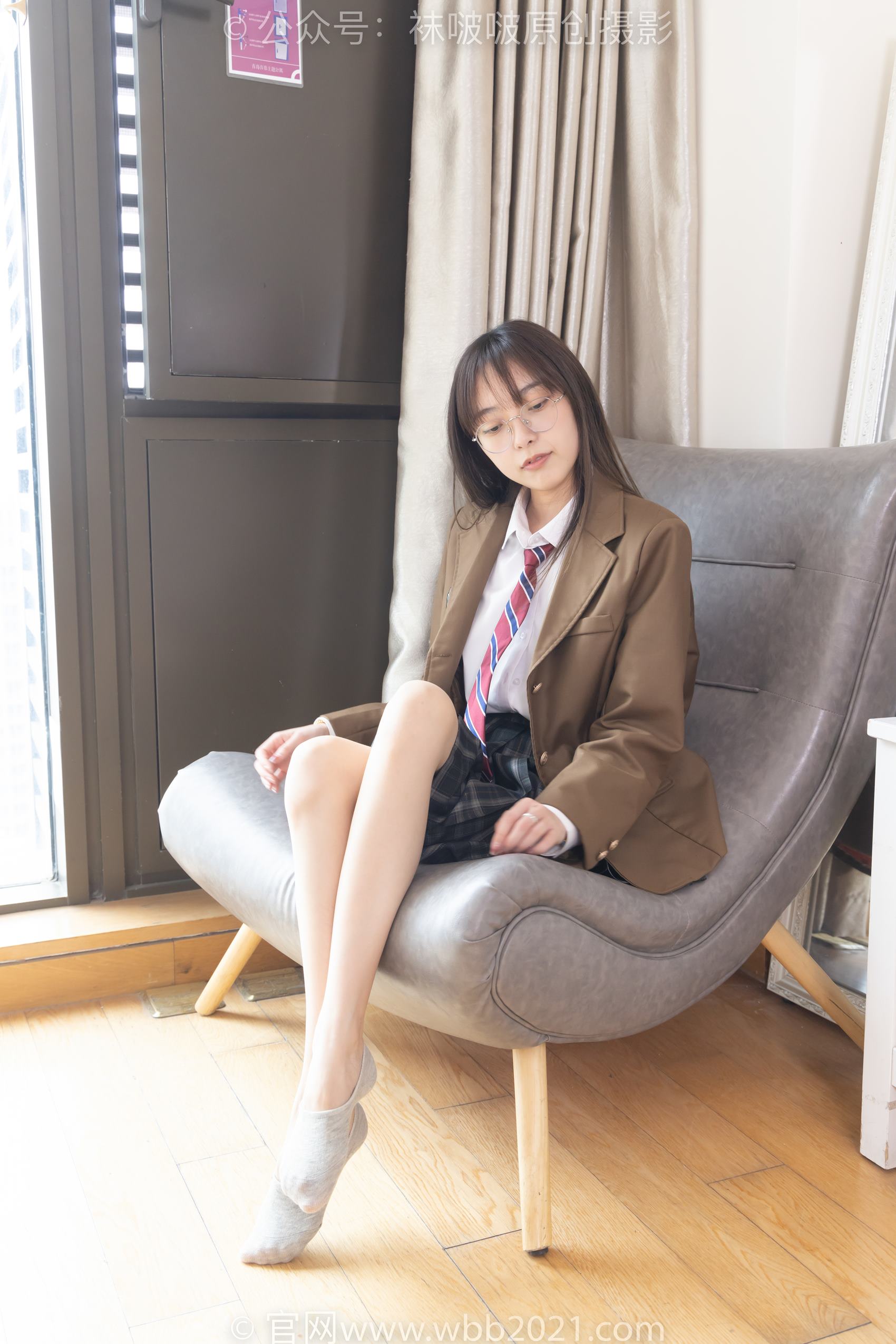 图片[73]-[BoBoSocks袜啵啵]NO.370 稚予-板鞋、白棉袜、灰色棉船袜[140P] – 速更版-美库