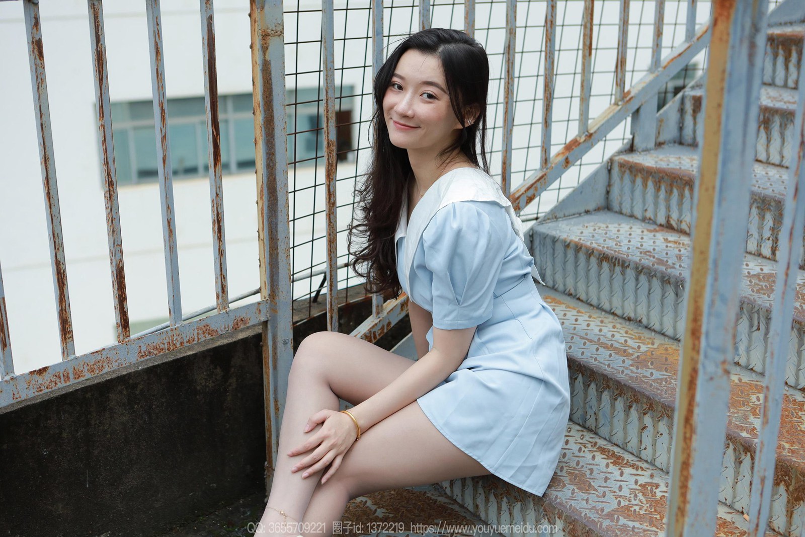 图片[11]-[IESS异思趣向] 2024.04.22 丝享家1722：秋秋《蓝裙甜妹》[89P] – 速更版-美库