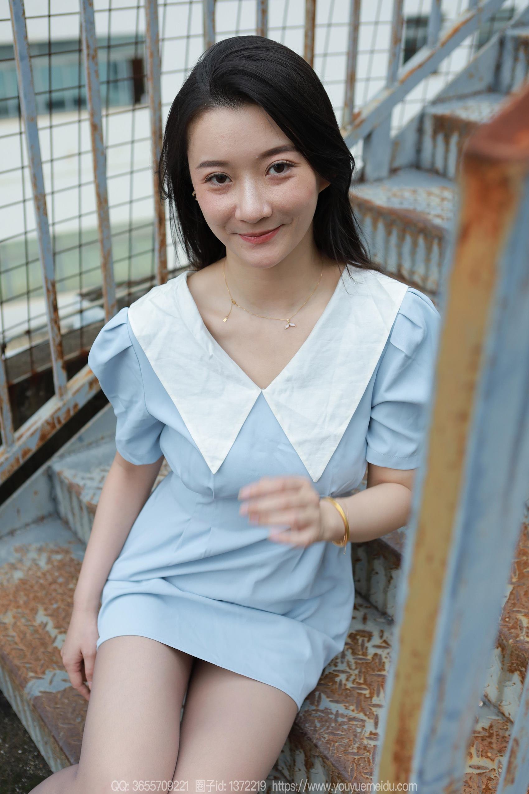 图片[22]-[IESS异思趣向] 2024.04.22 丝享家1722：秋秋《蓝裙甜妹》[89P] – 速更版-美库