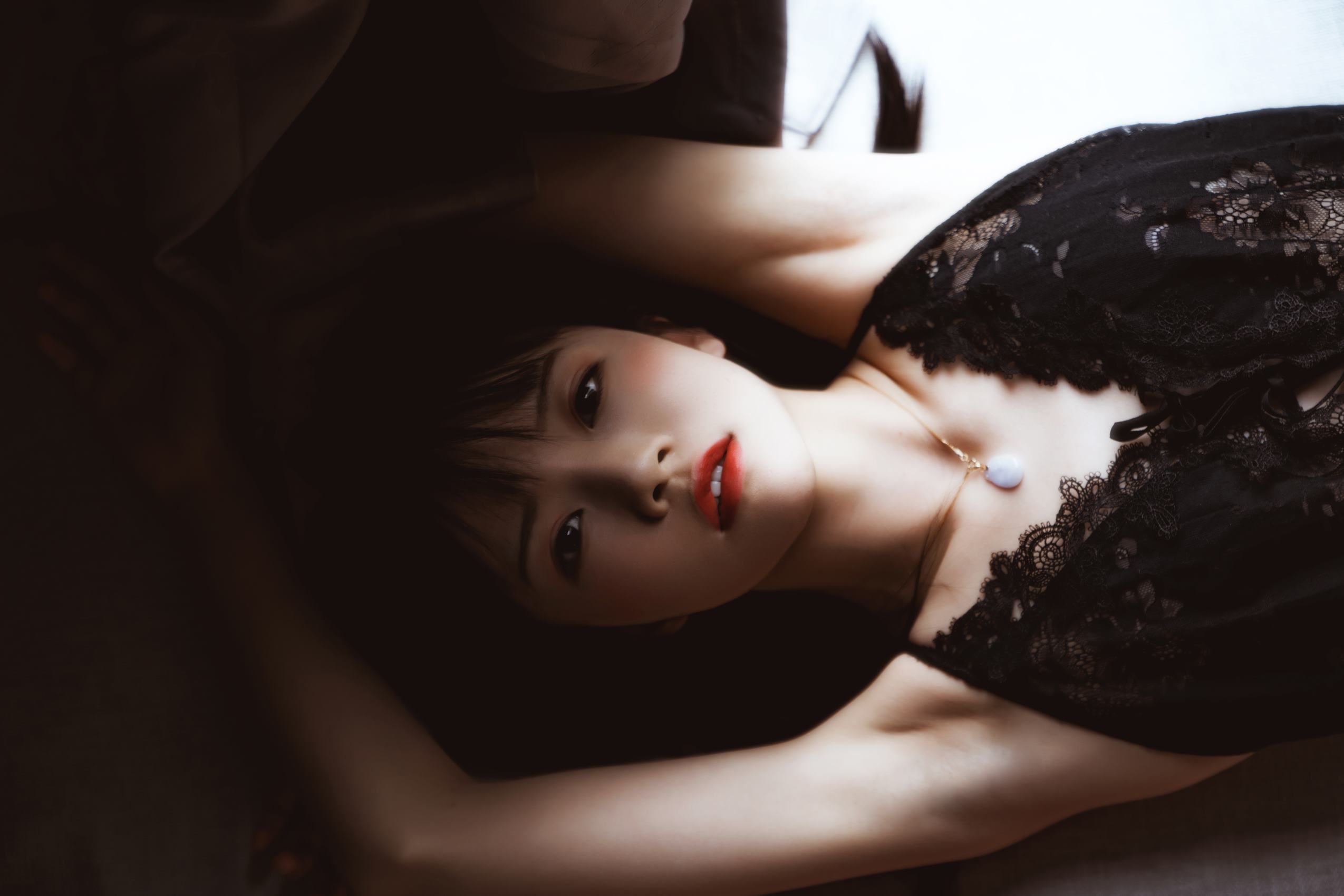 图片[14]-桜桃喵 – 黑[21P] – 速更版-美库