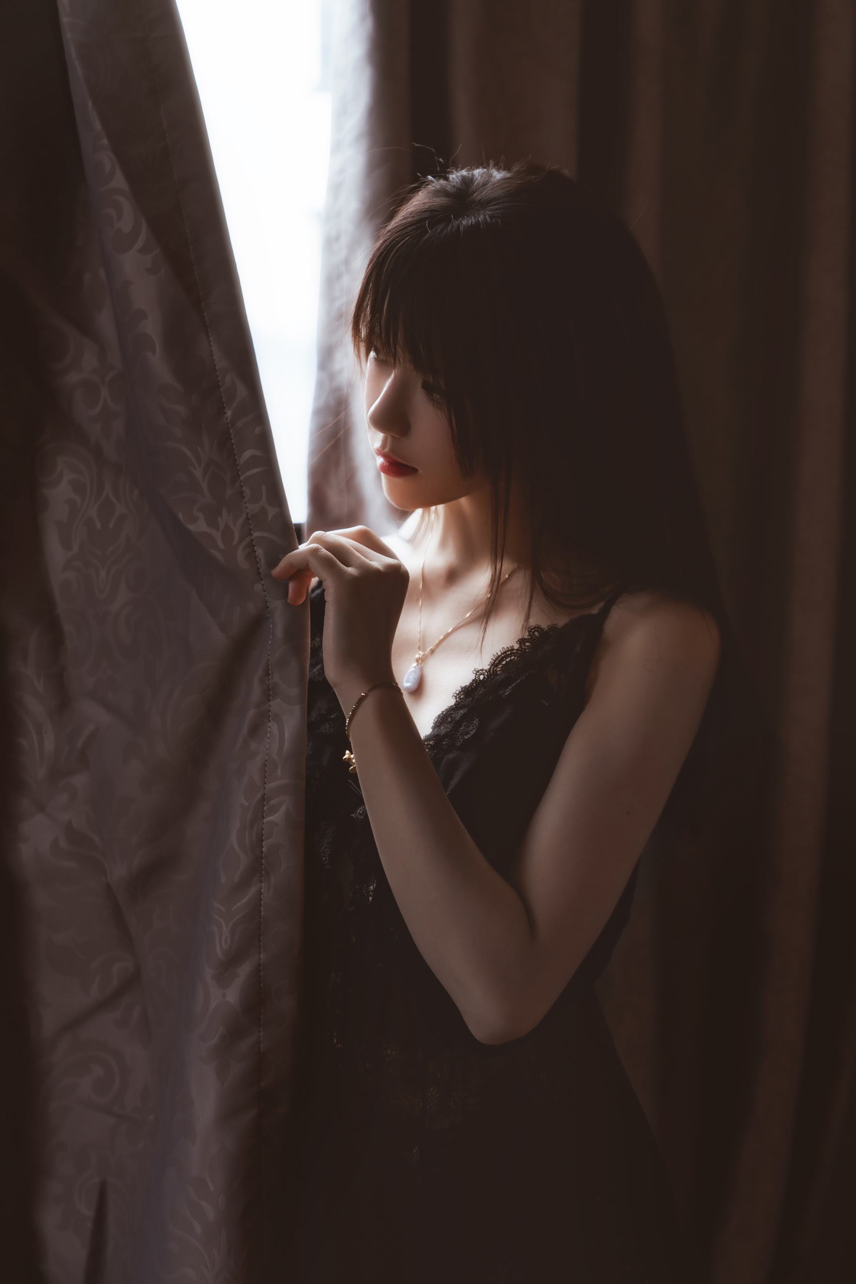 图片[20]-桜桃喵 – 黑[21P] – 速更版-美库